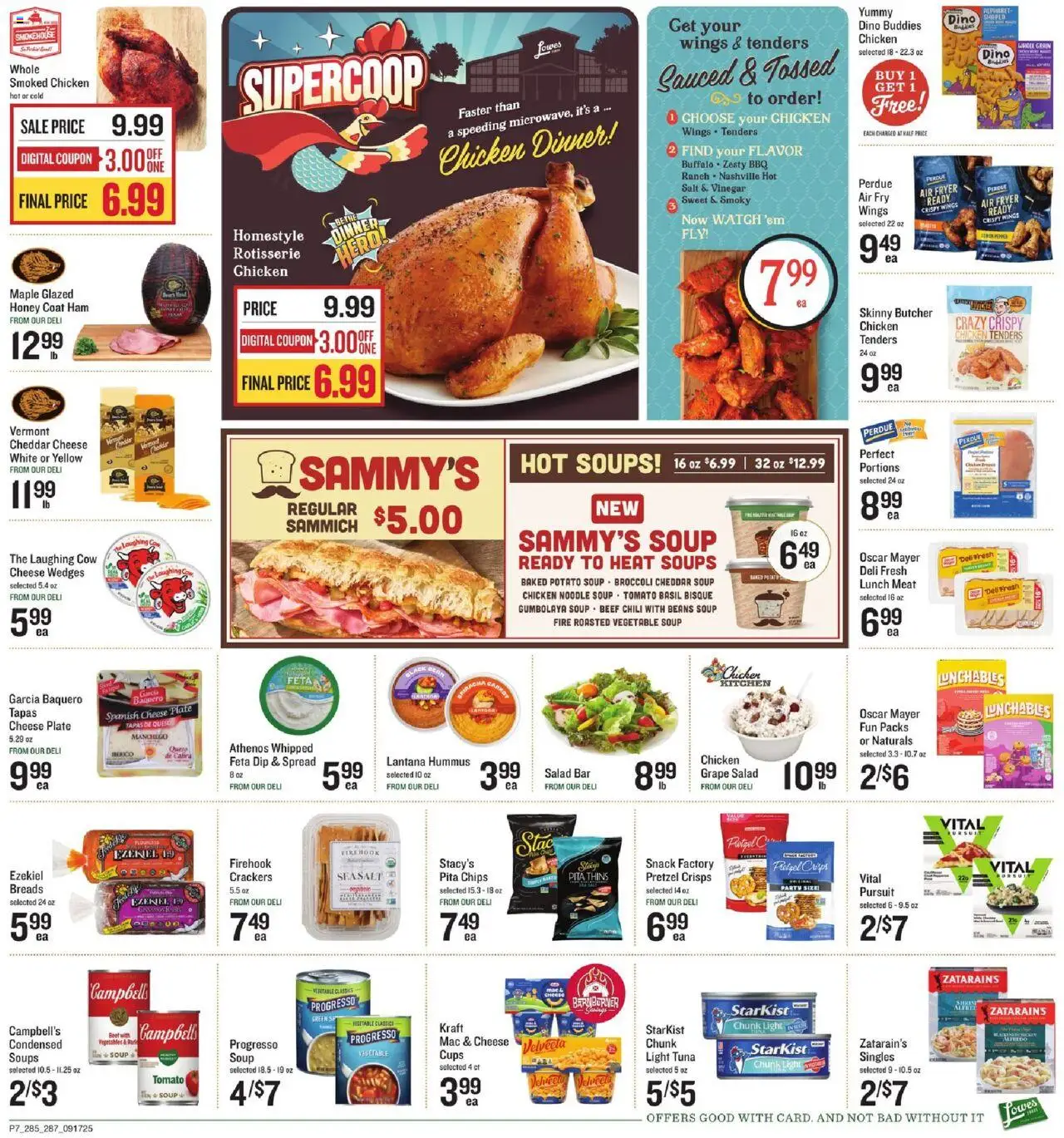 Lowes Foods Weekly Ad - NC - valid from 17.09.2025 | Page: 10 | Products: Cheese, Coat, Vegetables, Salt