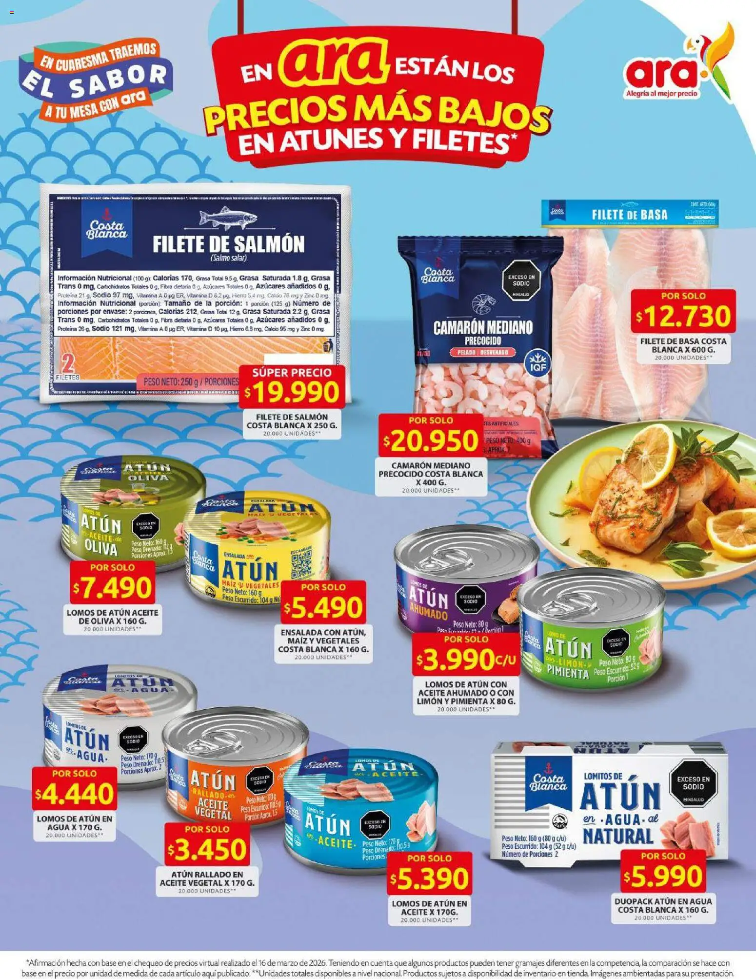 Ara revista - valida desde el 19.03.2026 | Página: 7 | Productos: Pimienta, Maiz, Mesa, Oliva