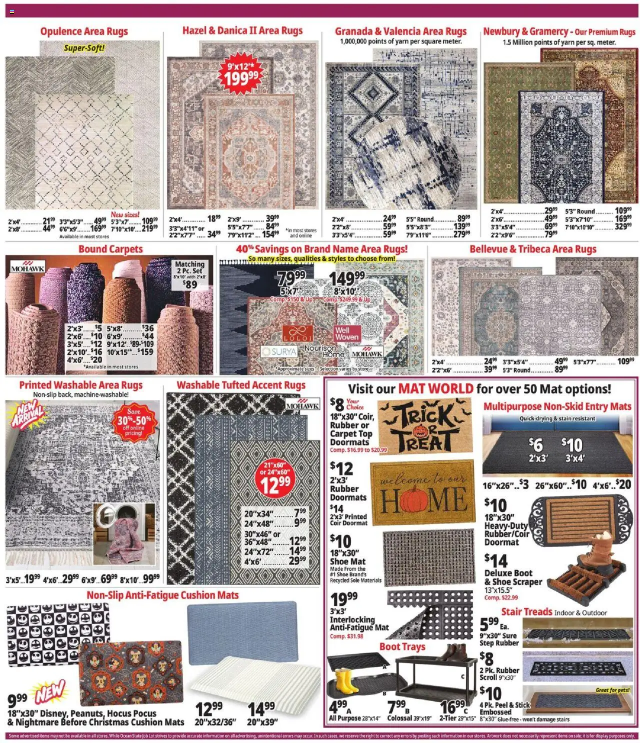 Ocean State Job Lot Weekly Ad - MA - valid from 16.10.2025 | Page: 5 | Products: Yarn, Carpet, Doormat, Cushion
