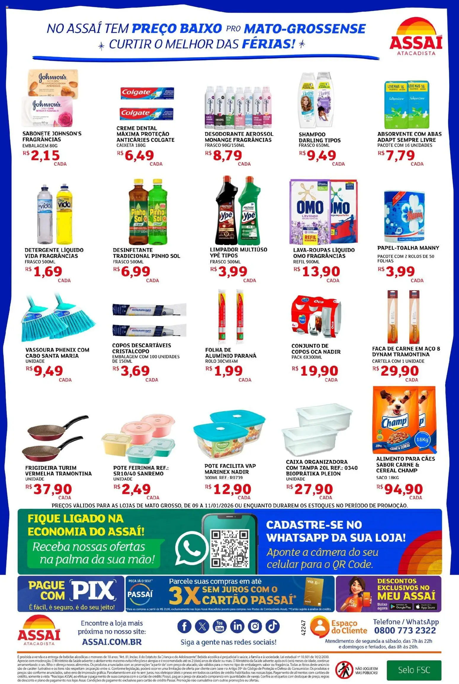 Assaí Atacadista Folheto - válido de 09.01.2026 | Página: 4 | Produtos: Celular, Rolo, Telefone, Cabo