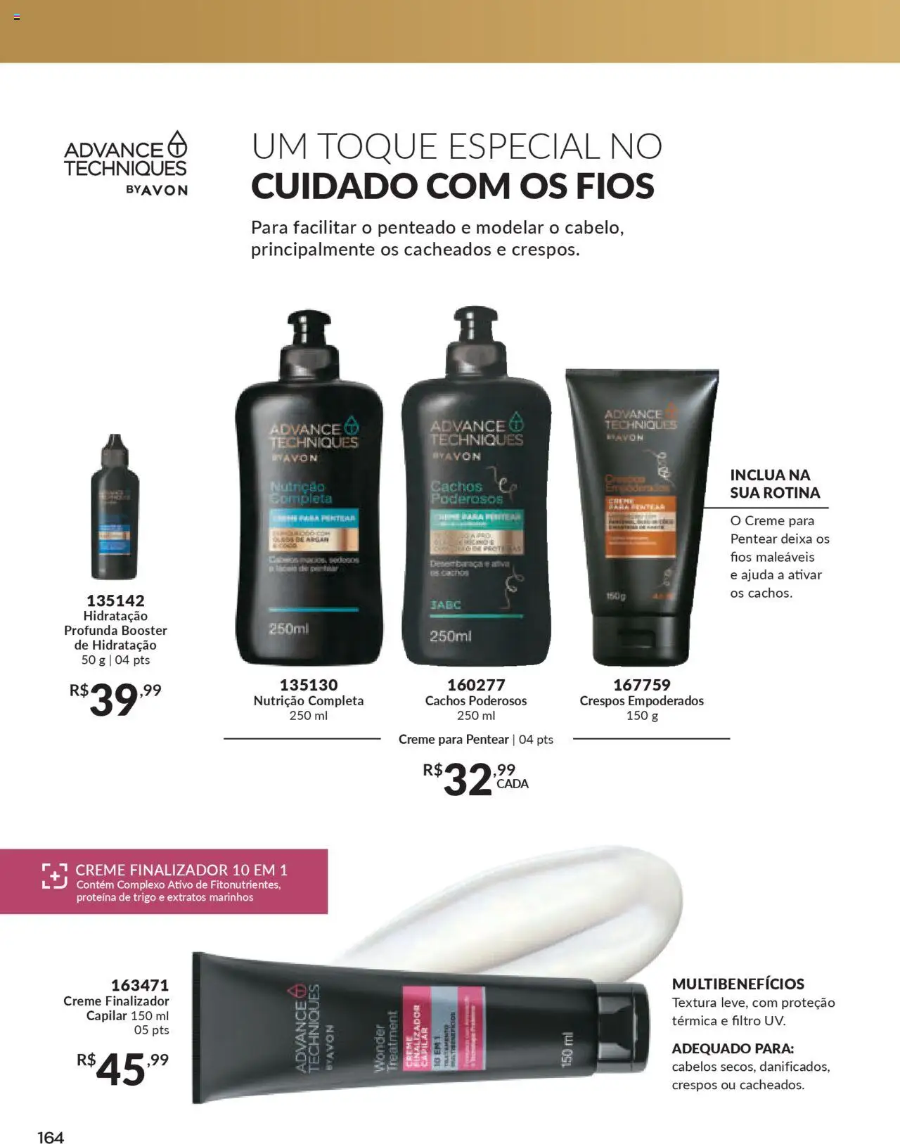 Avon Folheto - válido de 16.06.2025 | Página: 164 | Produtos: Creme, Creme para pentear