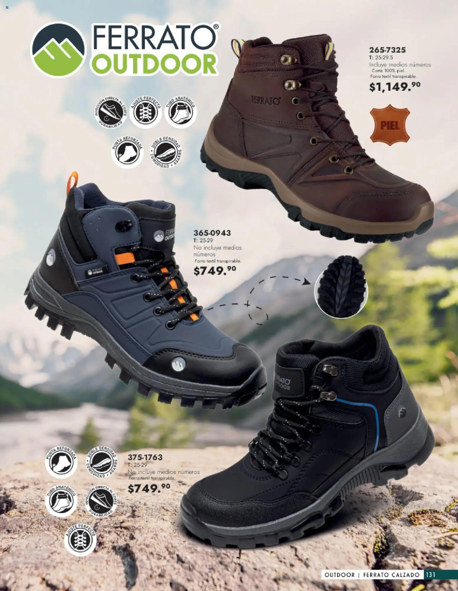 Nuevas ofertas de Andrea válidas en toda la República Mexicana desde el 25.01.2026. ¡Encuentra las mejores ofertas en Andrea catálogo Calzado Caballero! | Página: 131