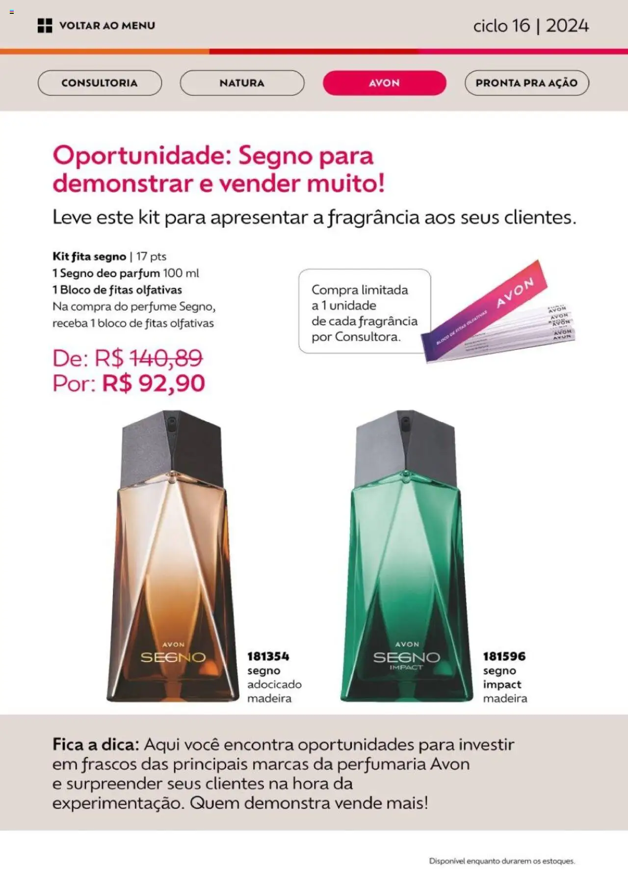 Avon Folheto - válido de 26.09.2025 | Página: 89 | Produtos: Perfume, Fragrância, Fita