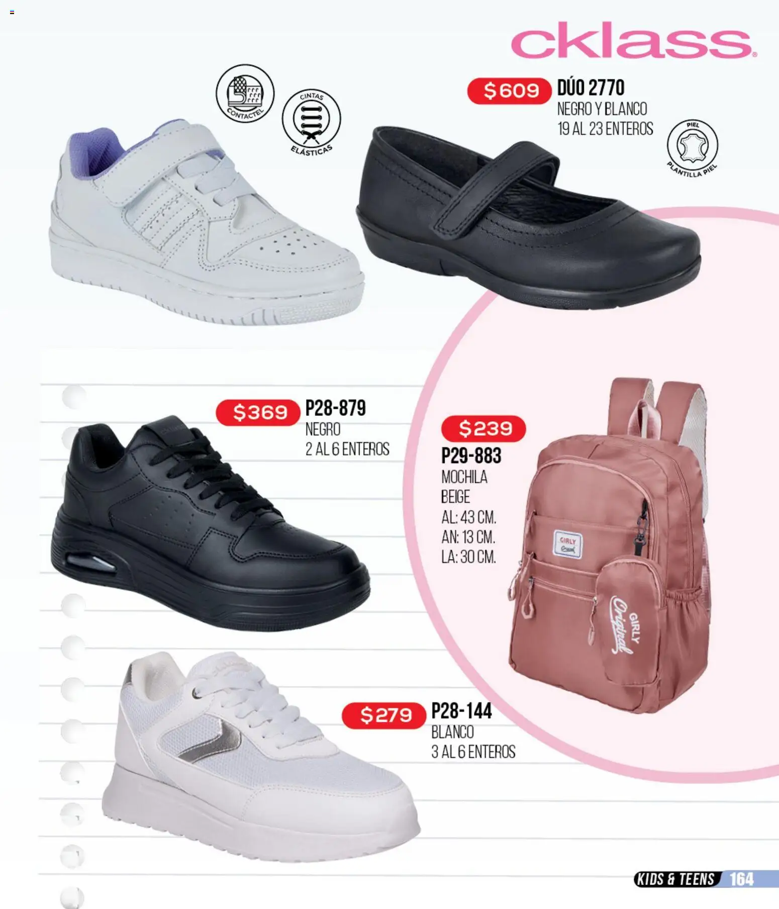 Nuevas ofertas de Cklass válidas en toda la República Mexicana desde el 12.01.2026. ¡Encuentra las mejores ofertas en Cklass catálogo Mega Ofertas Calzado! | Página: 165 | Productos: Mochila