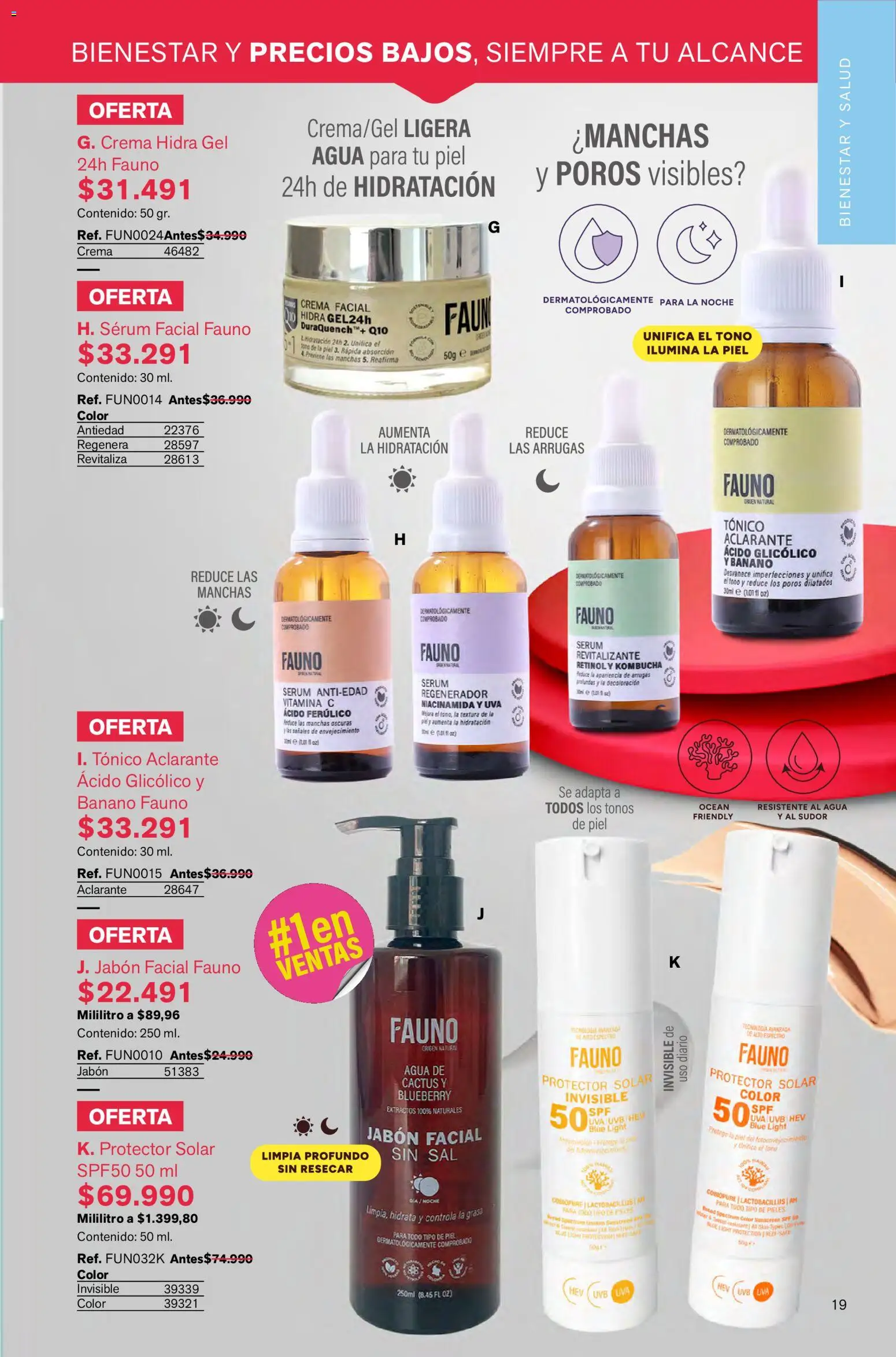 Leonisa revista - valida desde el 02.01.2026 | Página: 19 | Productos: Banano, Serum, Uva, Jabón