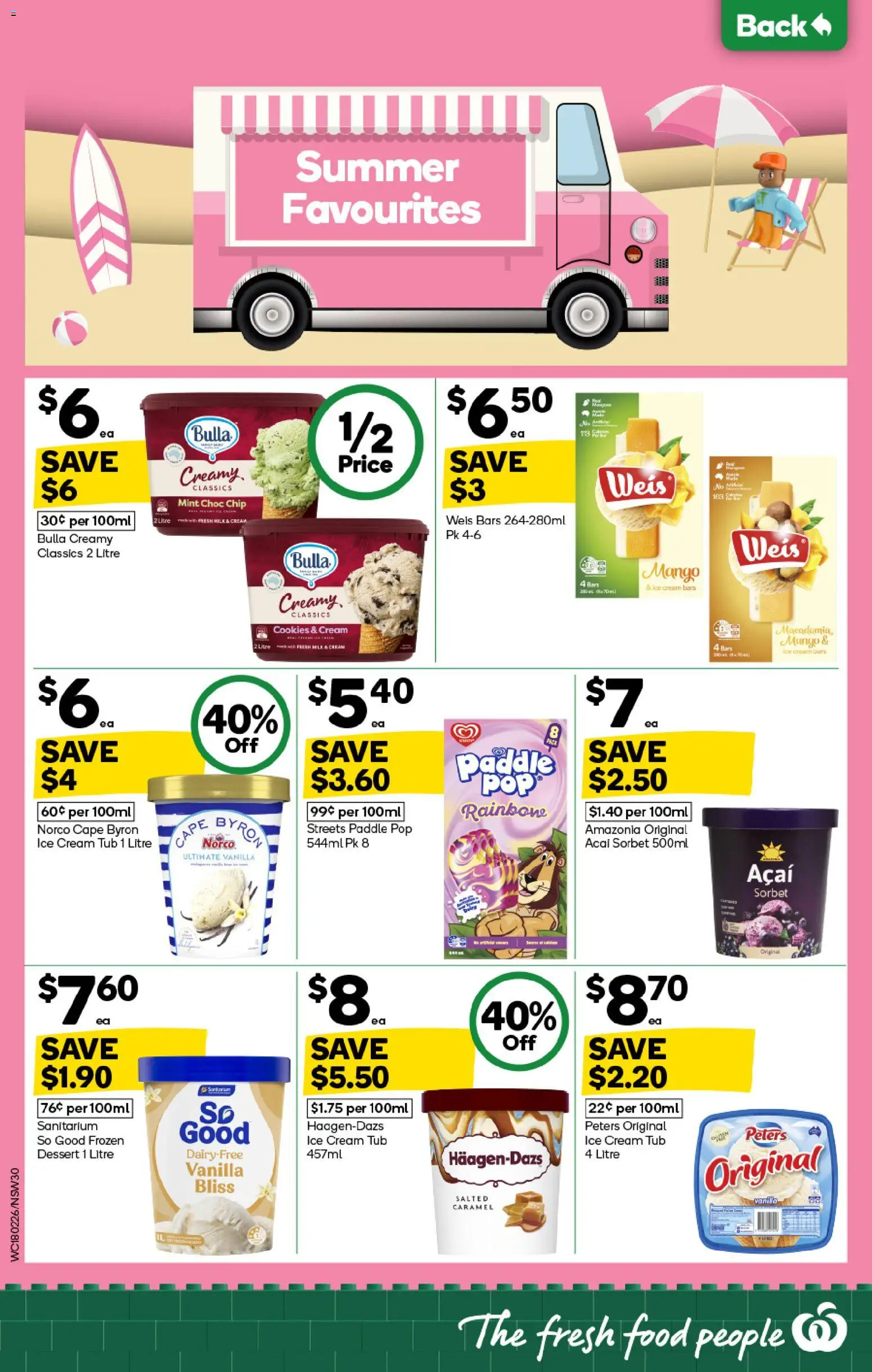 Woolworths catalogue - valid from 18.02.2026 | Page: 28 | Products: Fish, Cream, Ice cream, Mango