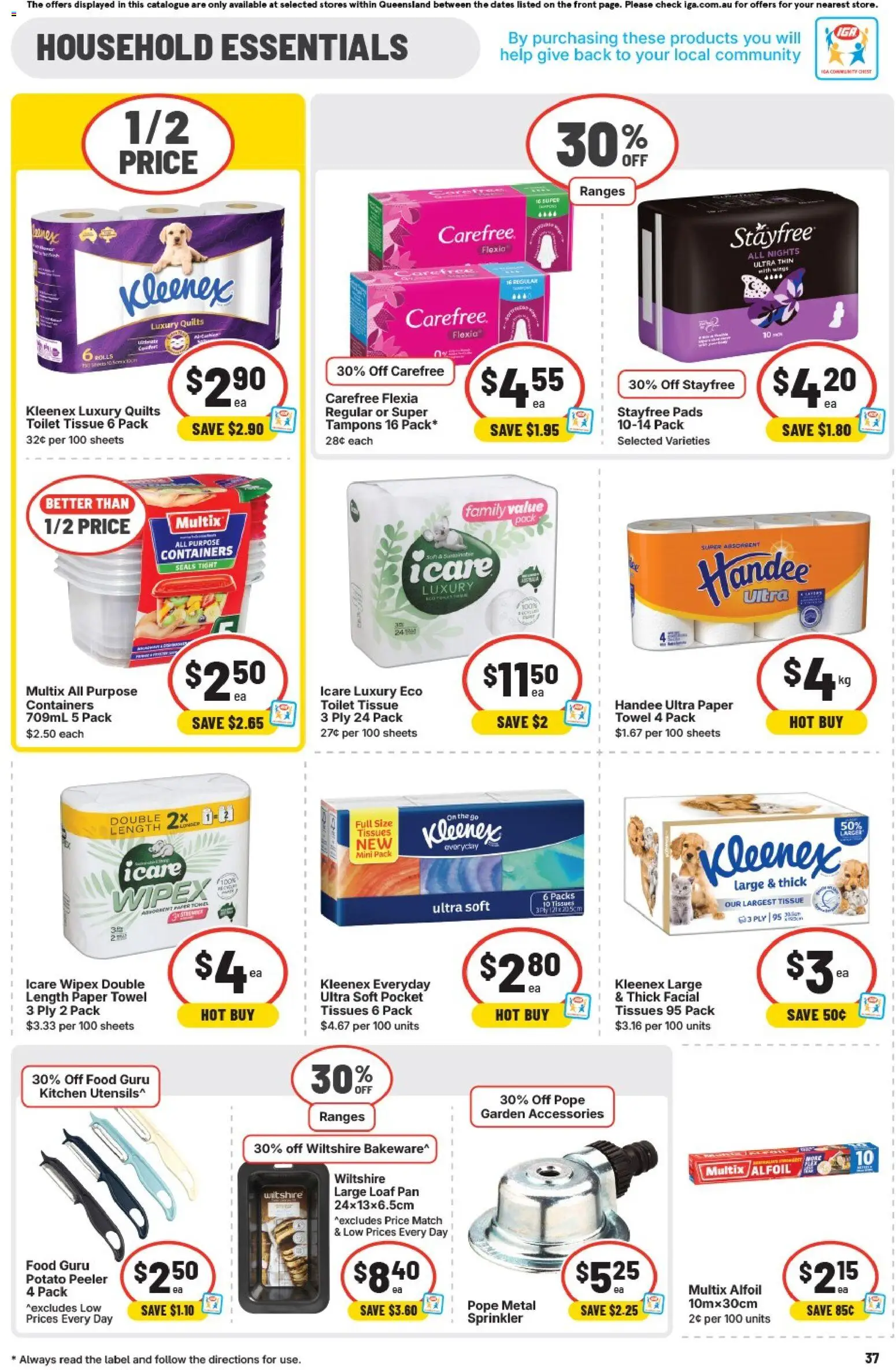 IGA catalogue - valid from 04.02.2026 | Page: 43 | Products: Toilet, Accessories, Tampons, Tissues