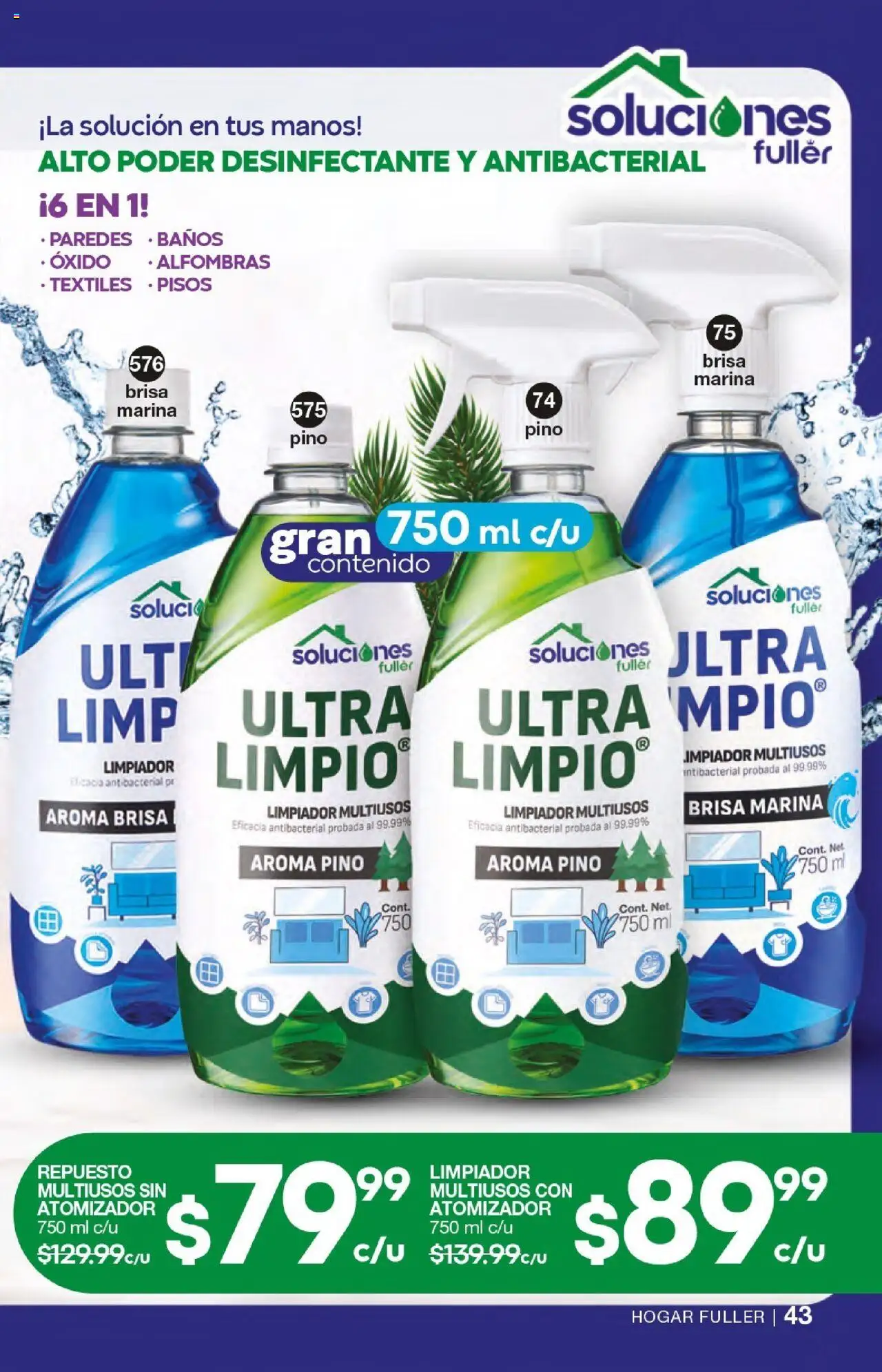 Nuevas ofertas de Fuller válidas en toda la República Mexicana desde el 17.09.2025. ¡Encuentra las mejores ofertas en Fuller - Campaña 12 2025! | Página: 43 | Productos: Limpiador, Desinfectante