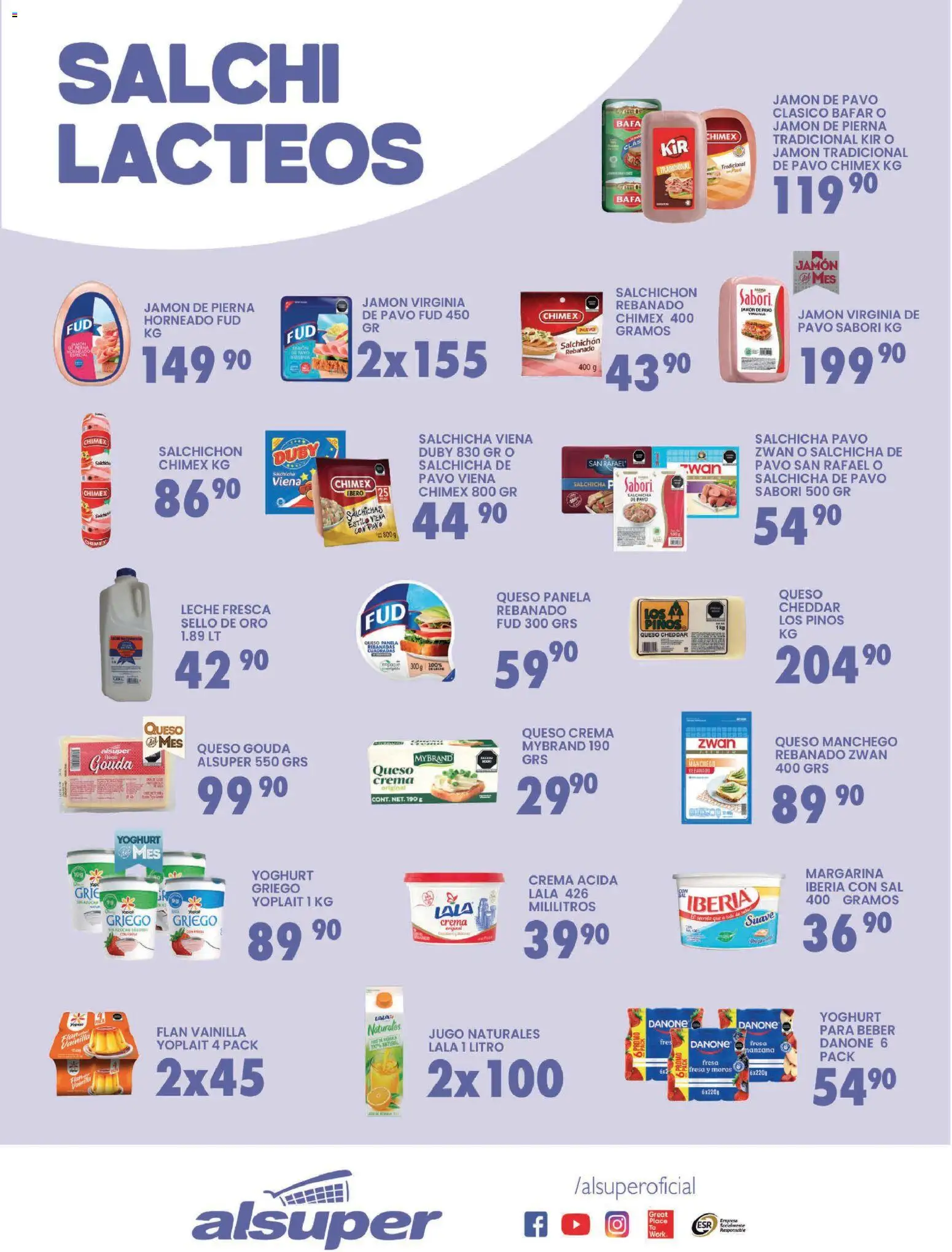 Nuevas ofertas de Alsuper válidas en toda la República Mexicana desde el 24.02.2026. ¡Encuentra las mejores ofertas en Alsuper folleto! | Página: 3 | Productos: Fresa, Manzana, Leche, Jamón