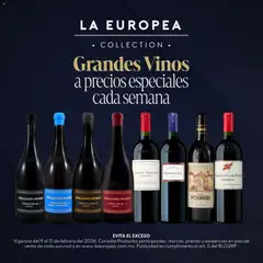 Vista previa de La Europea catálogo Grandes Vinos, nuevo folleto de la tienda, válido en México a partir del 09.02.2026