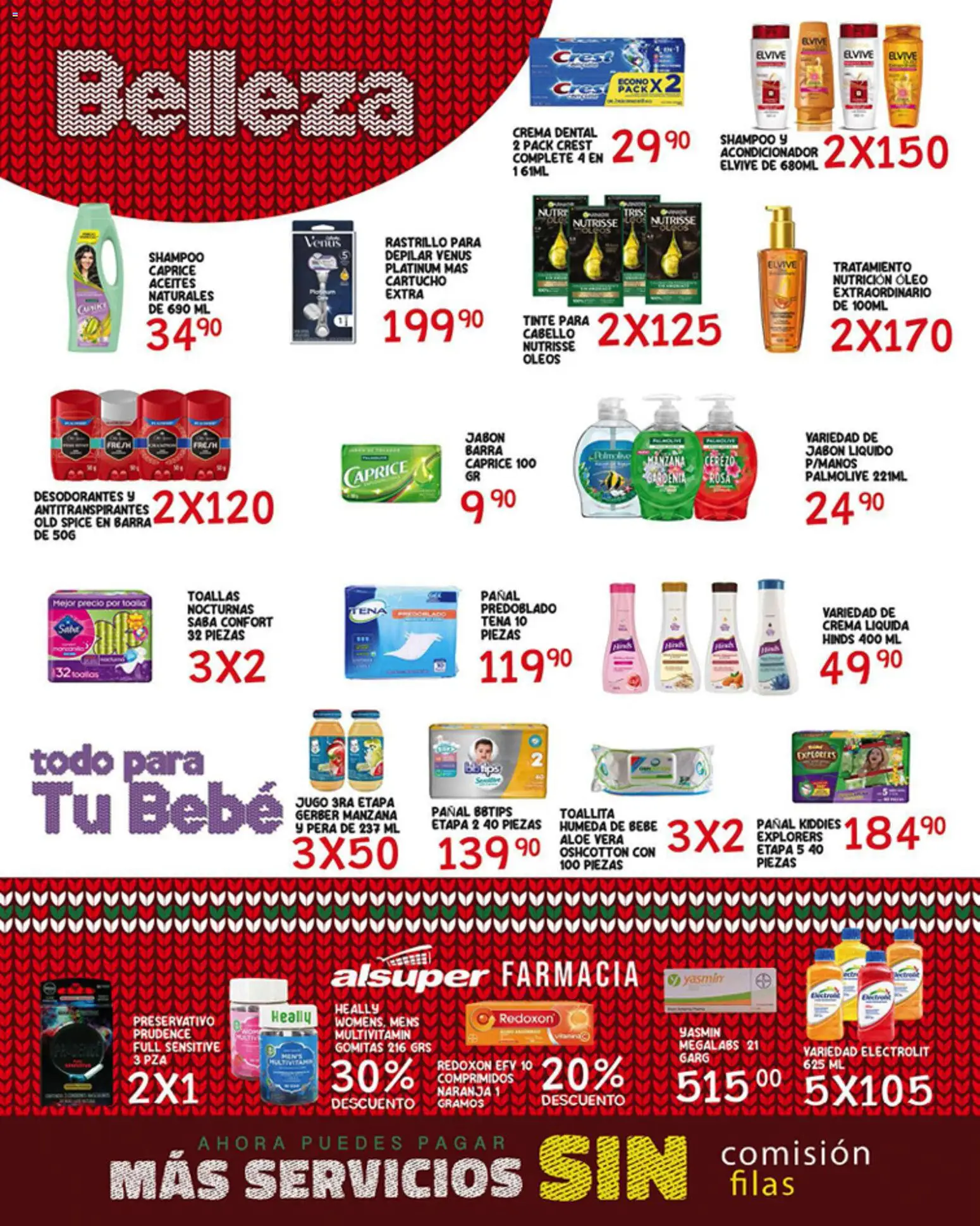 Nuevas ofertas de Alsuper válidas en toda la República Mexicana desde el 28.11.2025. ¡Encuentra las mejores ofertas en Alsuper folleto Laguna! | Página: 4 | Productos: Pera, Rastrillo, Toallas, Gomitas