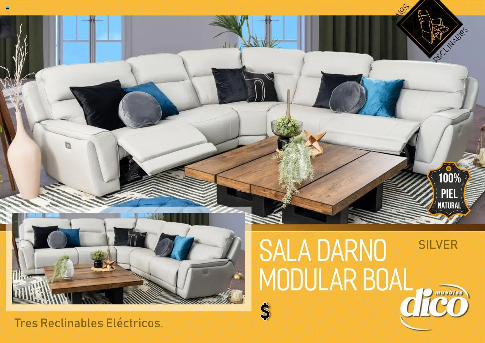 Nuevas ofertas de Muebles Dico válidas en toda la República Mexicana desde el 01.01.2026. ¡Encuentra las mejores ofertas en Muebles Dico catálogo Salas reclinables! | Página: 10