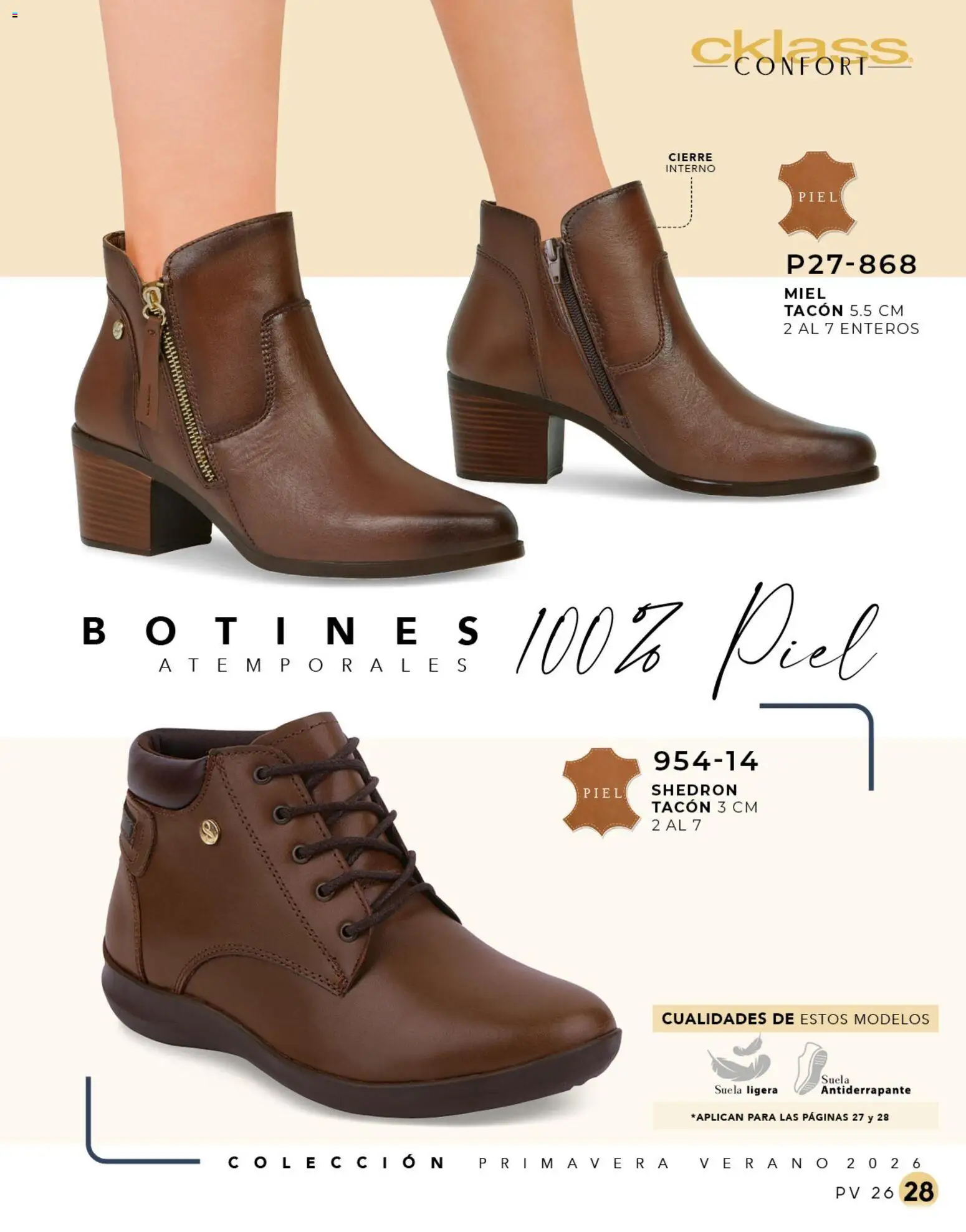 Nuevas ofertas de Cklass válidas en toda la República Mexicana desde el 02.01.2026. ¡Encuentra las mejores ofertas en Cklass catálogo Confort! | Página: 29 | Productos: Botines