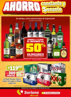 Vista previa de Soriana - Fin de Semana Mercado: Ags, Nay, Jal, Qro, Col, Mich, Gto, Hgo, Tlax, Mor, Pue, Gro, Oax, Edo. de Mex, CDMX, Zac y SLP, nuevo folleto de la tienda, válido en México a partir del 26.02.2026