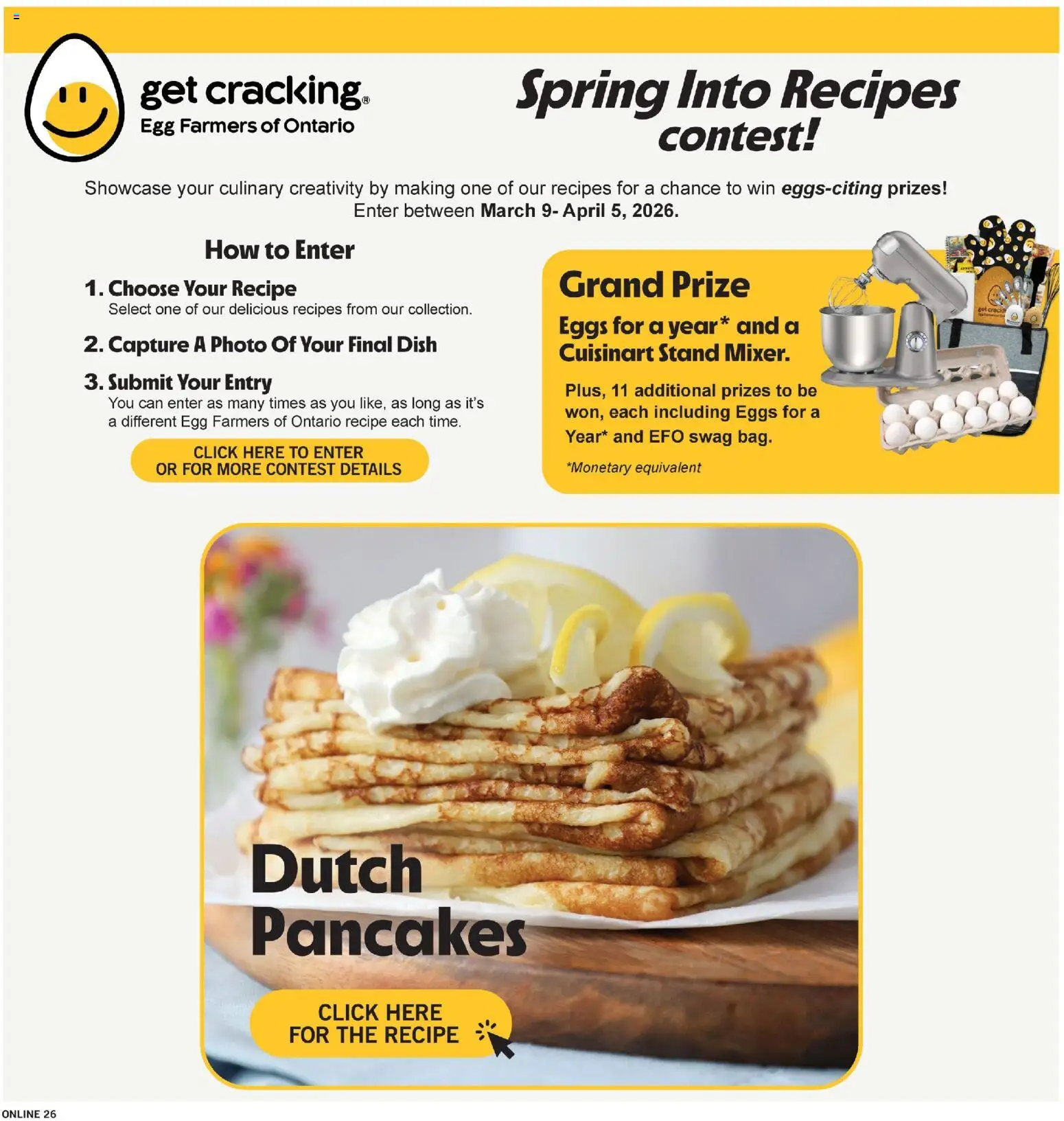 Fortinos flyer valid from 26.03.2026 | Page: 26 | Products: Eggs