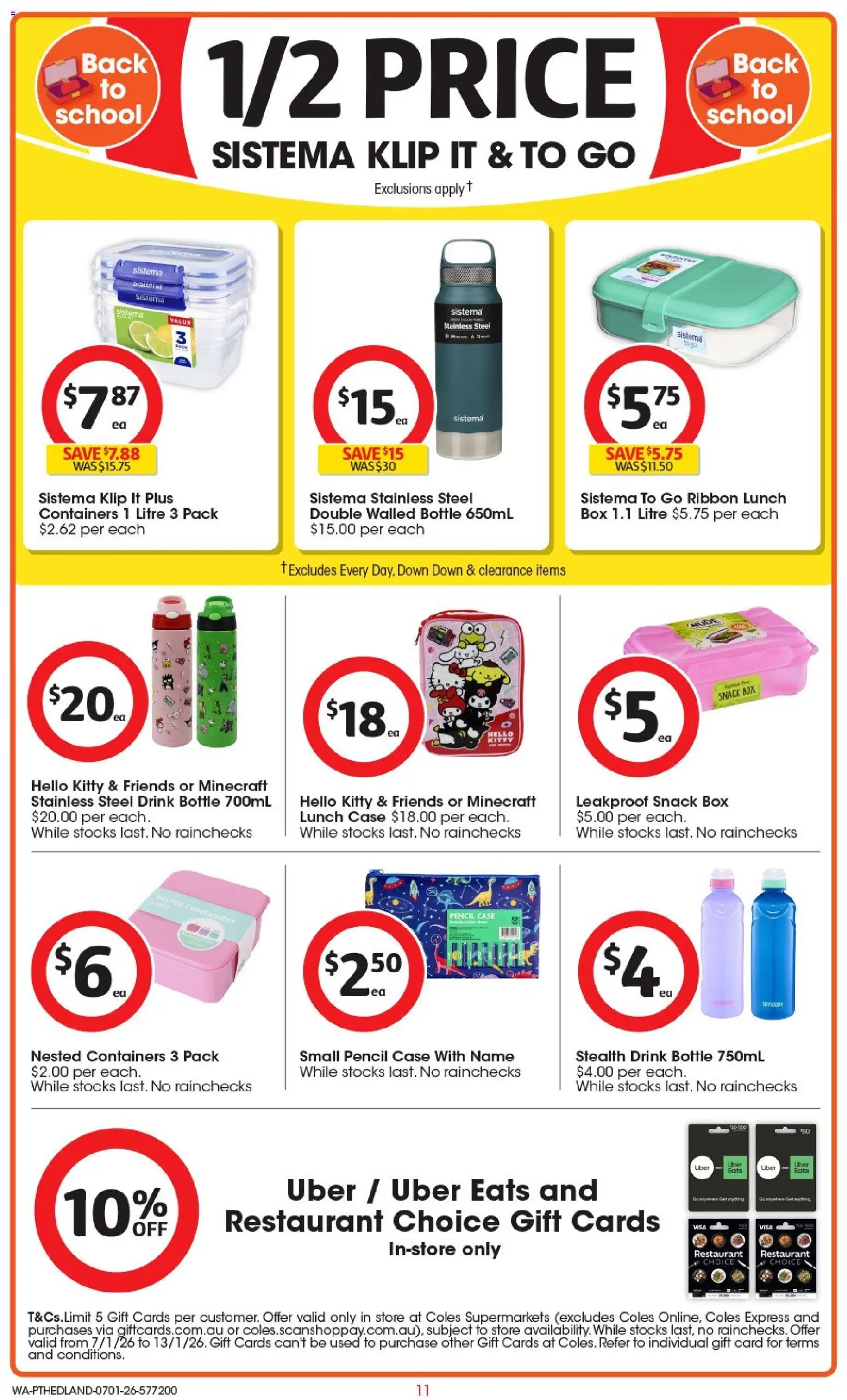 Coles catalogue - valid from 07.01.2026 | Page: 12 | Products: Box, Case, Pencil