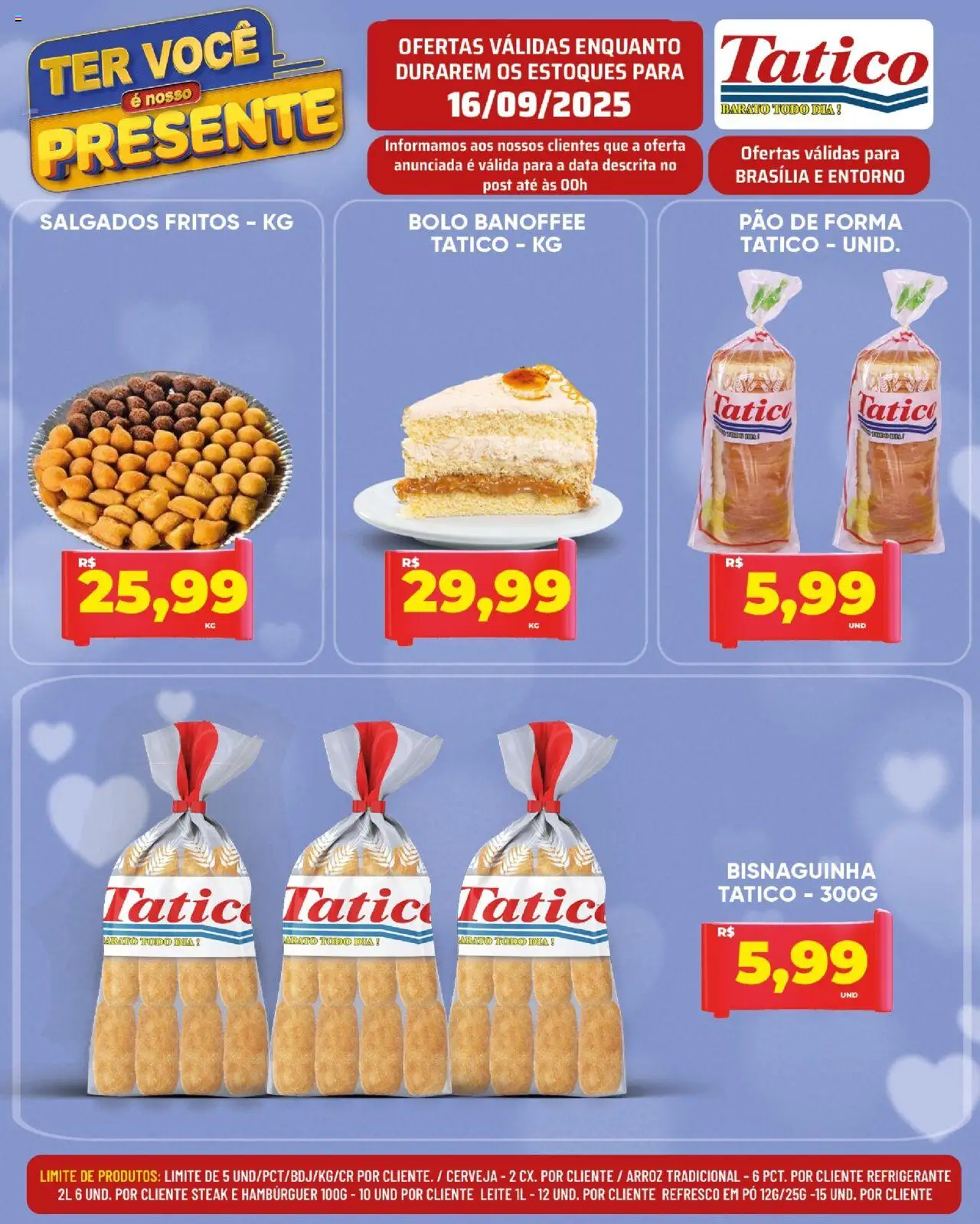Tatico Folheto - válido de 16.09.2025 | Página: 12 | Produtos: Pó, Pão, Bolo, Hambúrguer