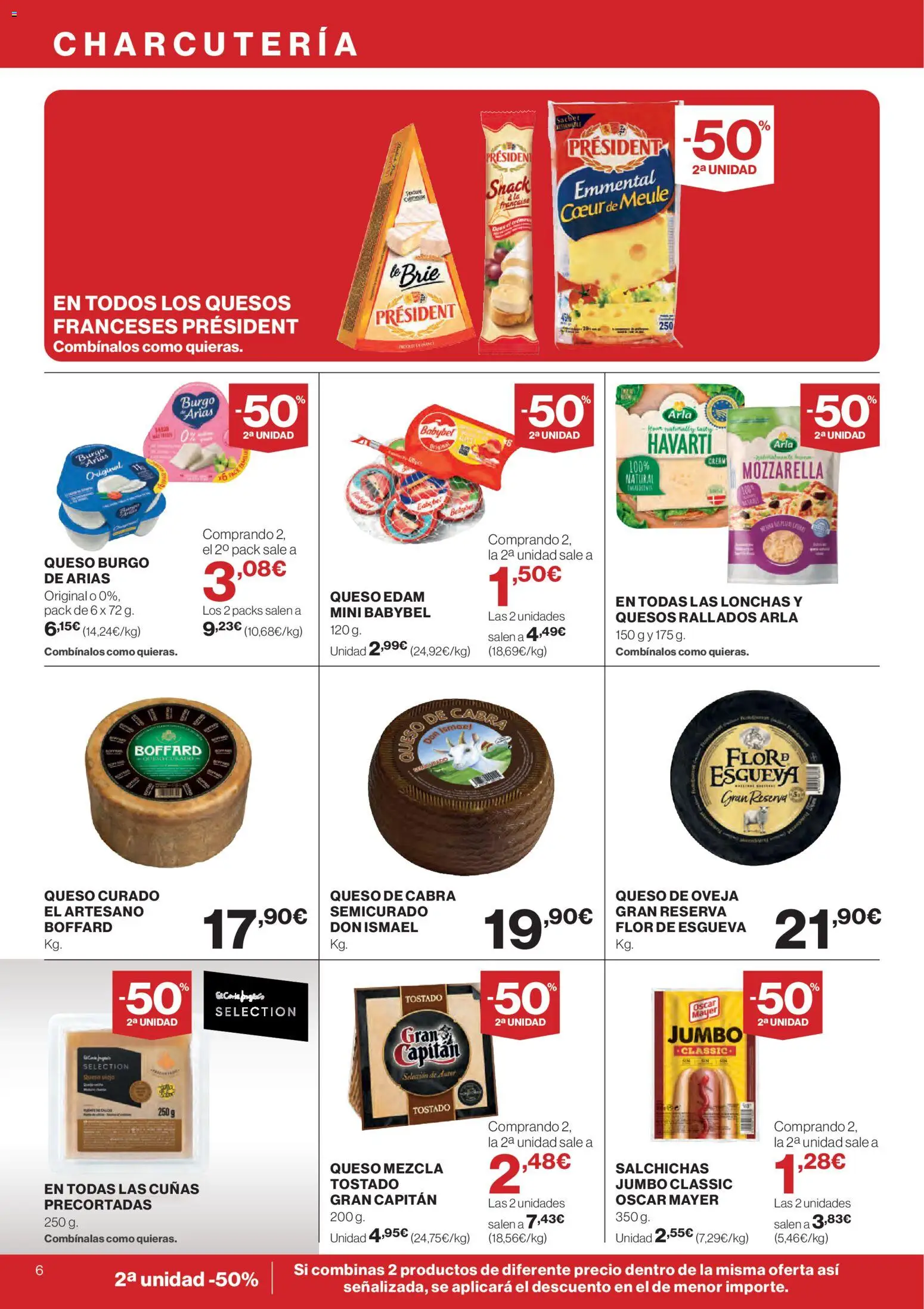 Nuevas ofertas de El Corte Inglés válidas en toda la República Mexicana desde el 12.02.2026. ¡Encuentra las mejores ofertas en El Corte Inglés catálogo! | Página: 6 | Productos: Queso