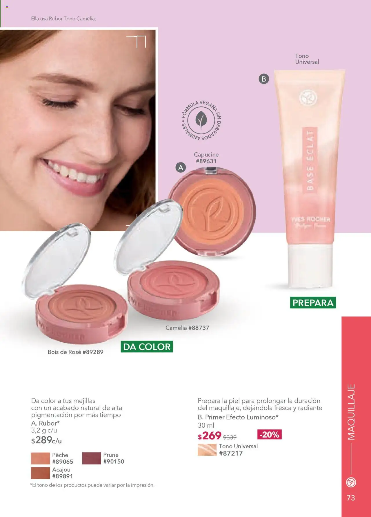 Nuevas ofertas de Yves Rocher válidas en toda la República Mexicana desde el 18.09.2025. ¡Encuentra las mejores ofertas en Yves Rocher - Campaña 13 2025! | Página: 75 | Productos: Radiante, Maquillaje, Rubor
