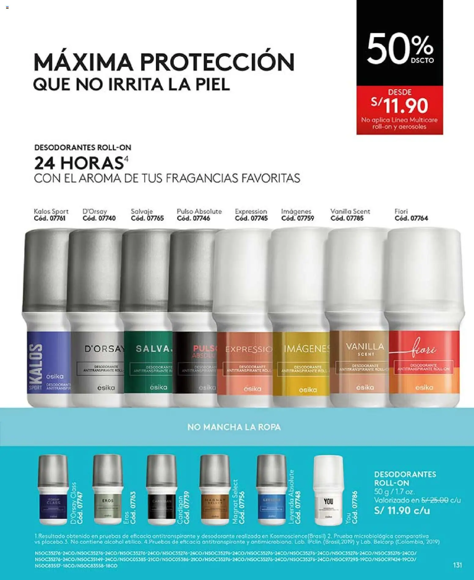 Catálogo Ésika válido desde 14.11.2025 | Página: 143 | Productos: Desodorante, Antitranspirante, Ropa