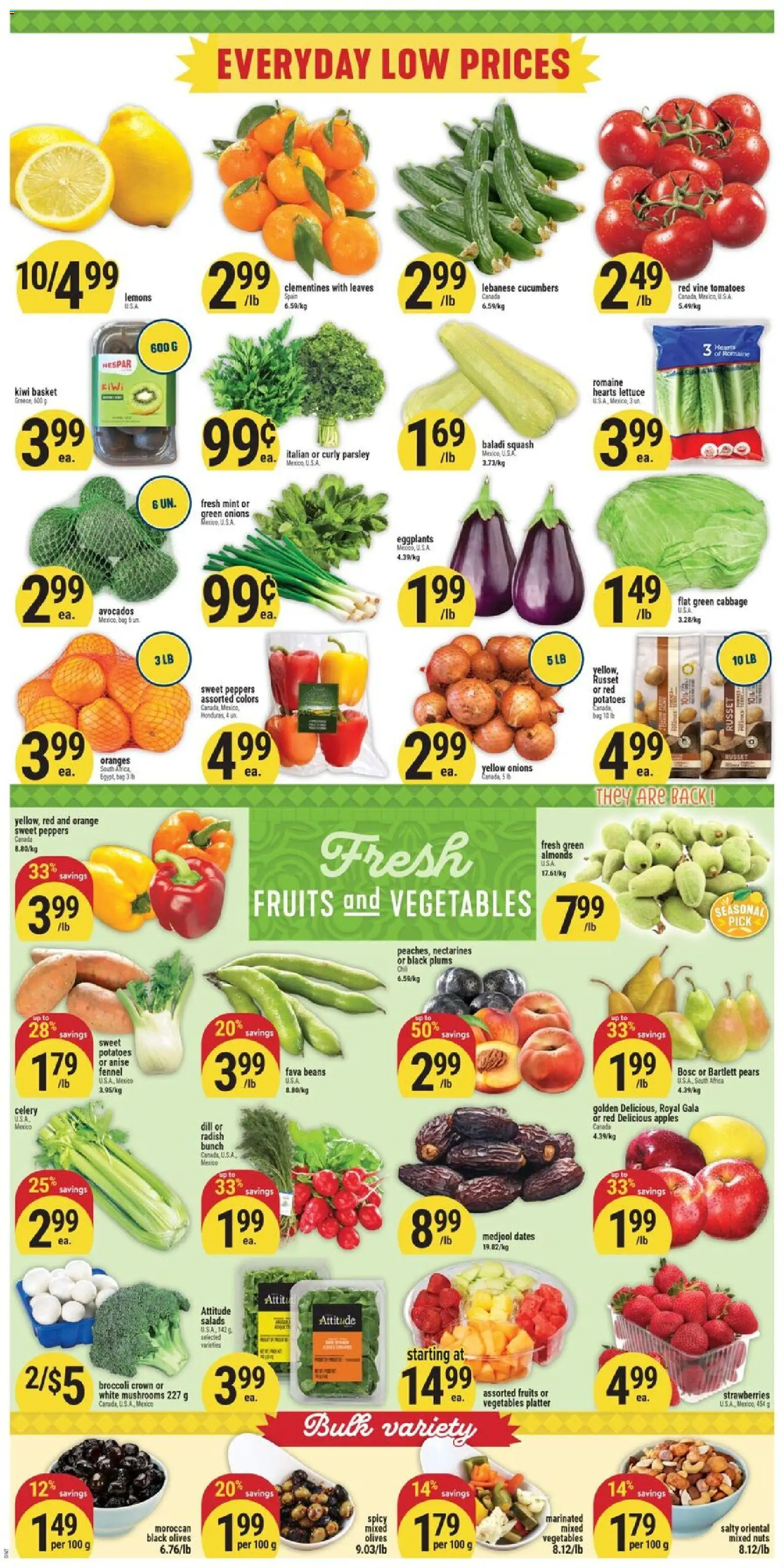 Adonis flyer valid from 16.04.2026 | Page: 2 | Products: Kiwi, Potatoes, Bag, Basket