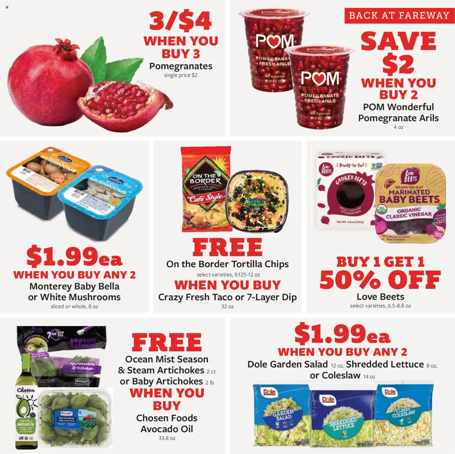 Fareway Monthly Ad - valid from 01.12.2025 | Page: 9 | Products: Lettuce, Mushrooms, Oil, Salad