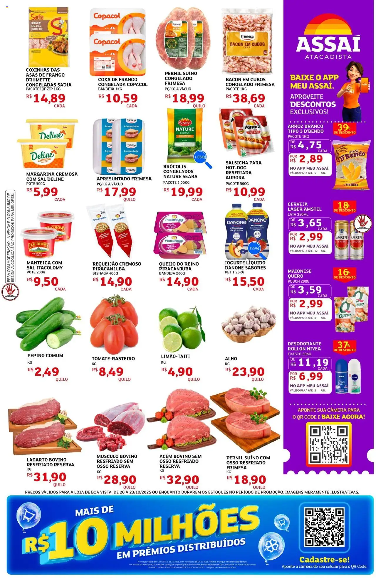 Assaí Atacadista Folheto - válido de 20.10.2025 | Página: 3 | Produtos: Desodorante, Cola, Pernil, Frango