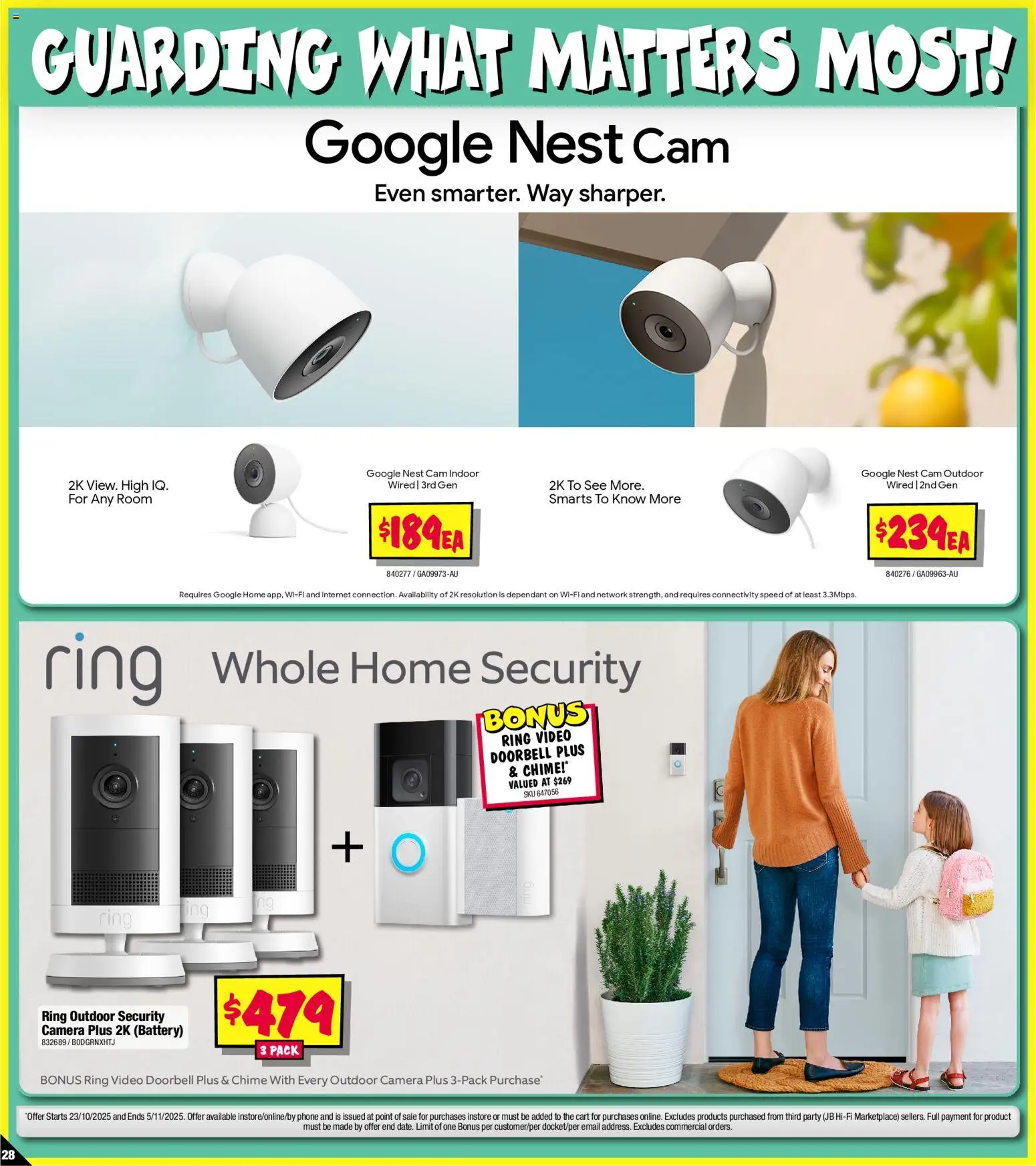 JB Hi-Fi catalogue - valid from 23.10.2025 | Page: 28 | Products: Battery, Cart, Phone, Doorbell