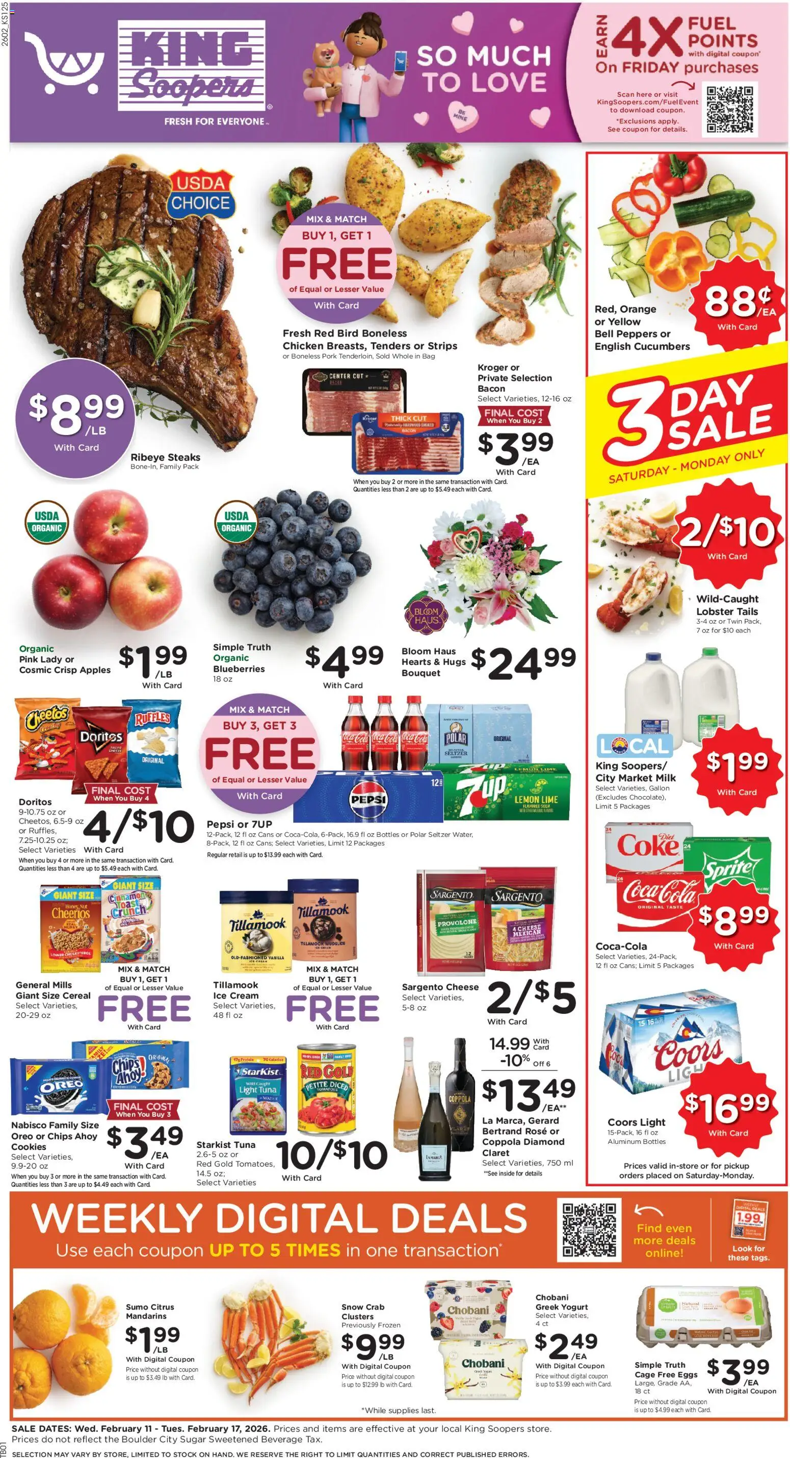 King Soopers Weekly Ad - valid from 11.02.2026 | Page: 1