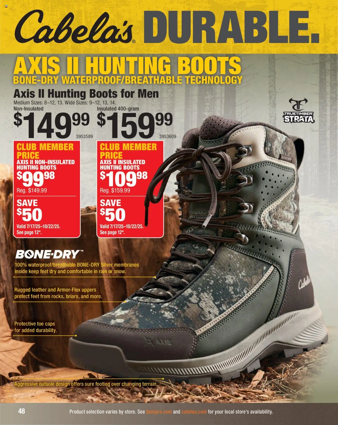 Cabela's Hunting Master 25 - valid from 11.08.2025 | Page: 48 | Products: Hunting Boots, Boots, Cable