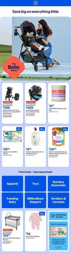 Preview of Walmart flyer - Save big on everything little from shop Walmart valid from 16.04.2026