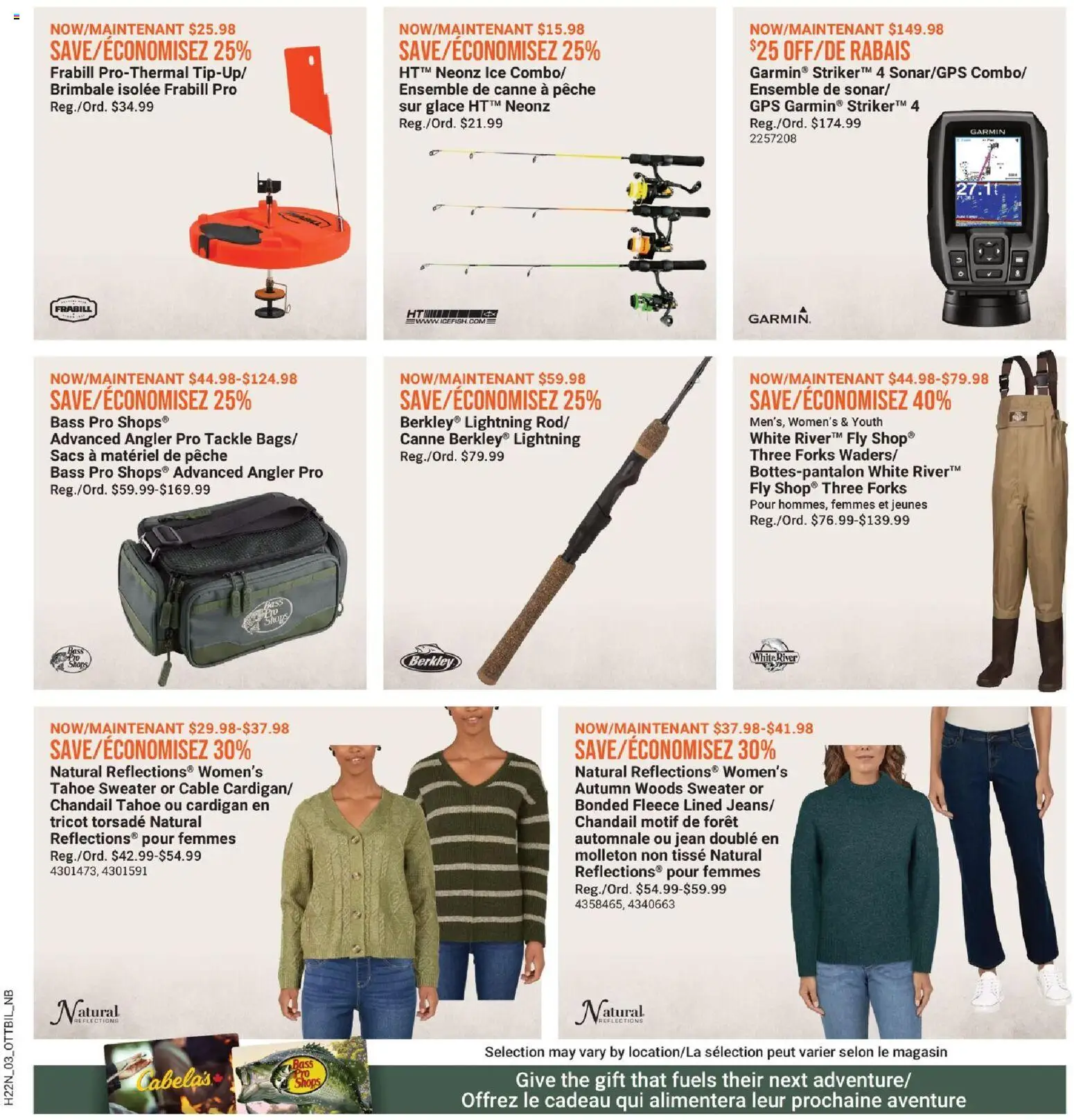Cabelas flyer valid from 31.10.2025 | Page: 3 | Products: Cardigan, Cable, Sweater