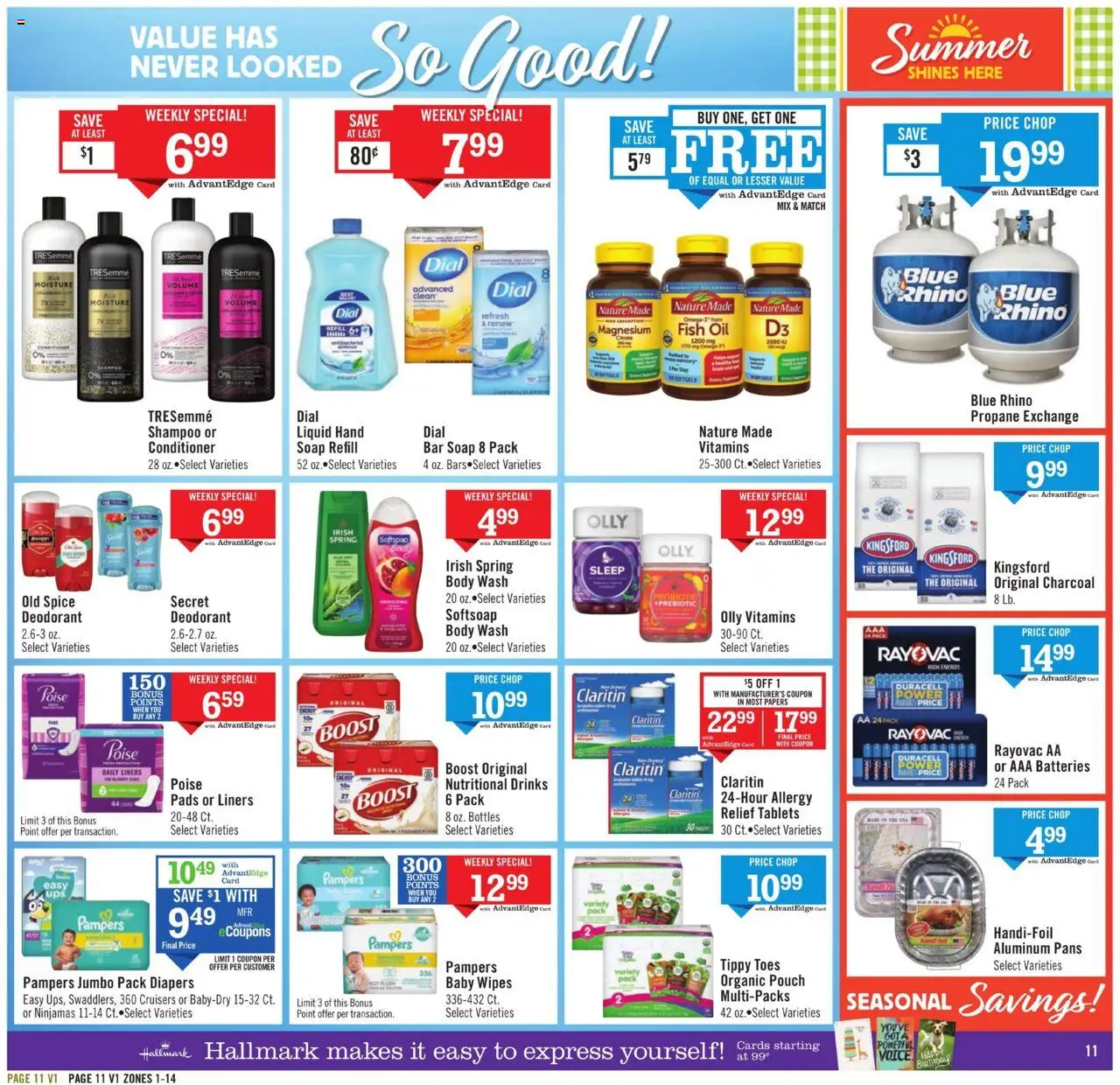 Price Chopper Weekly Ad - valid from 17.08.2025 | Page: 11 | Products: Fish Oil, Shampoo, Soap, Deodorant