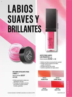 Nuevas ofertas de JAFRA válidas en toda la República Mexicana desde el 01.05.2025. ¡Encuentra las mejores ofertas en LUJOSO BRILLO PARA LABIOS 8 ML, Formulado con Vitamina C, Sensación de suavidad en tus labios e hidratación intensa, Ayuda a disimular la apariencia de finas líneas! | Página: 119 | Productos: Brillo, Radiante