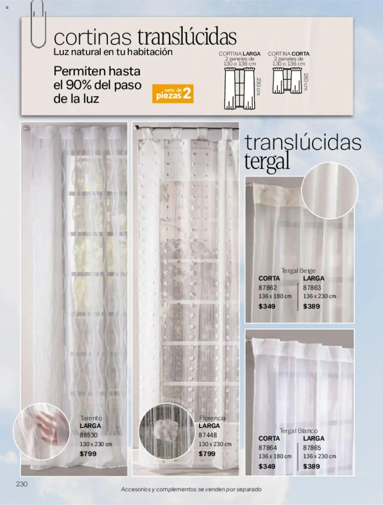 Nuevas ofertas de Vianney válidas en toda la República Mexicana desde el 07.03.2025. ¡Encuentra las mejores ofertas en Vianney catálogo Primavera! | Página: 234 | Productos: Cortinas