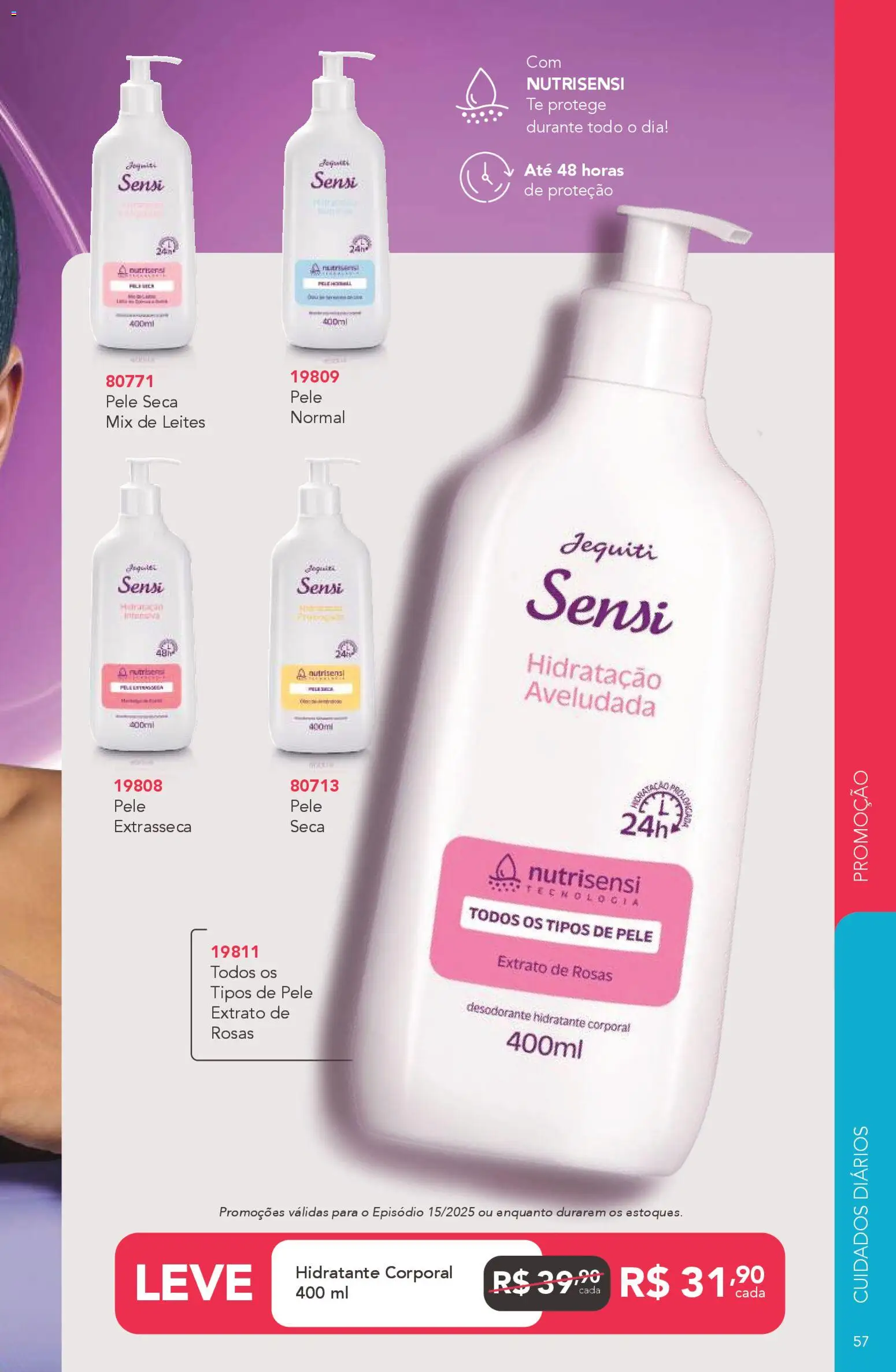 Jequiti Folheto - válido de 24.10.2025 | Página: 57 | Produtos: Hidratante corporal, Desodorante