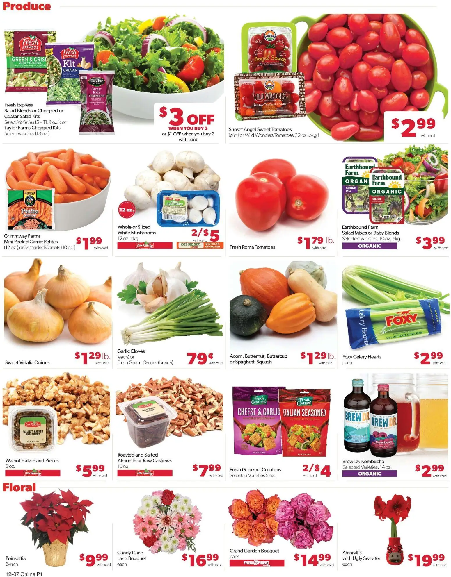 Family Fare Weekly Ad - IA - valid from 07.12.2025 | Page: 10 | Products: Squash, Cheese, Sweater, Garlic