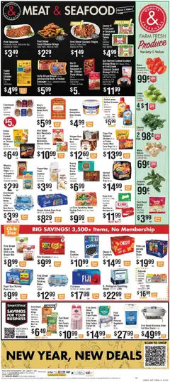 Preview of Smart & Final weekly ads valid from 31.12.2025 | Page: 3 | Products: Milk, Water, Lime, Bag