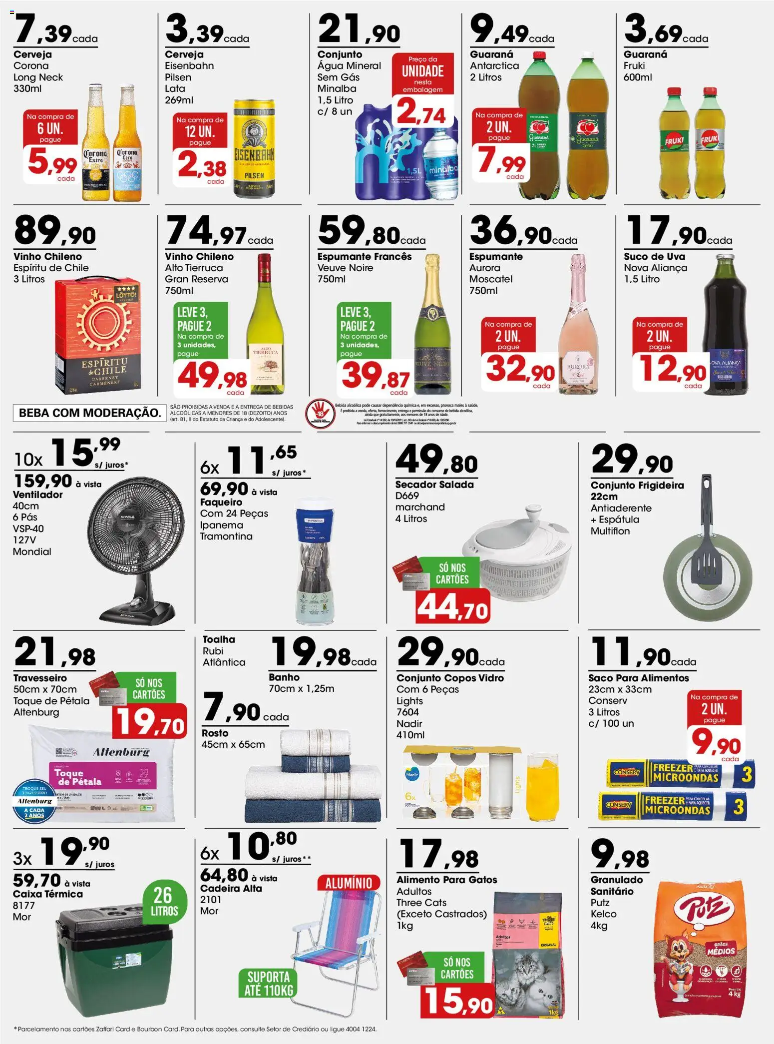 Zaffari Folheto - válido de 19.01.2026 | Página: 3 | Produtos: Caixa térmica, Travesseiro, Água mineral, Granulado