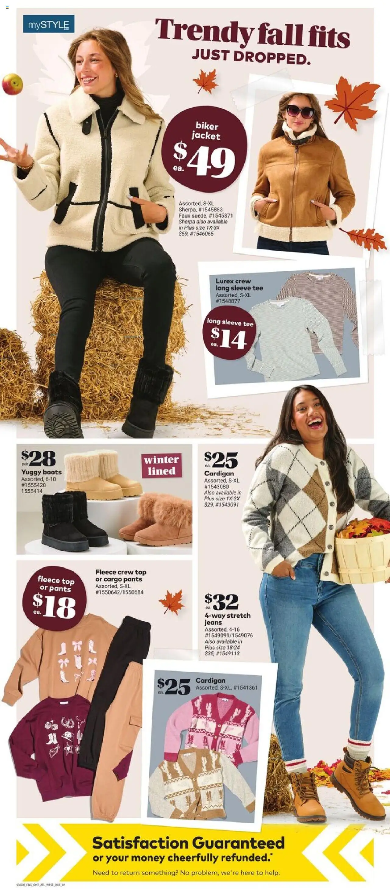 Giant Tiger flyer valid from 10.09.2025 | Page: 9 | Products: Cardigan, Jeans, Shoes, Jacket