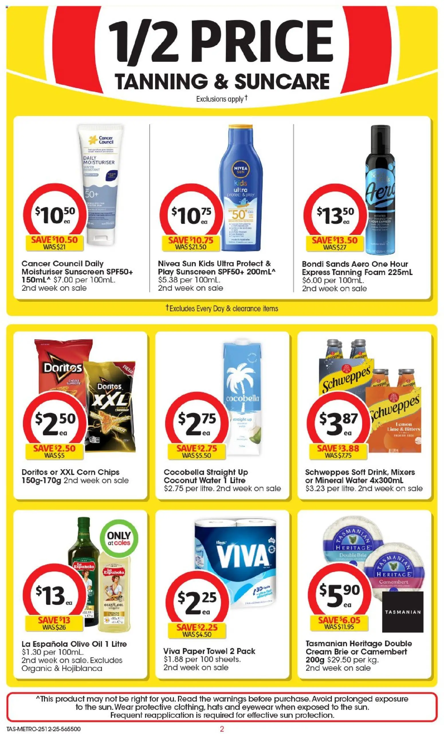 Coles catalogue - valid from 25.12.2025 | Page: 3 | Products: Moisturiser, Water, Lemon, Lime