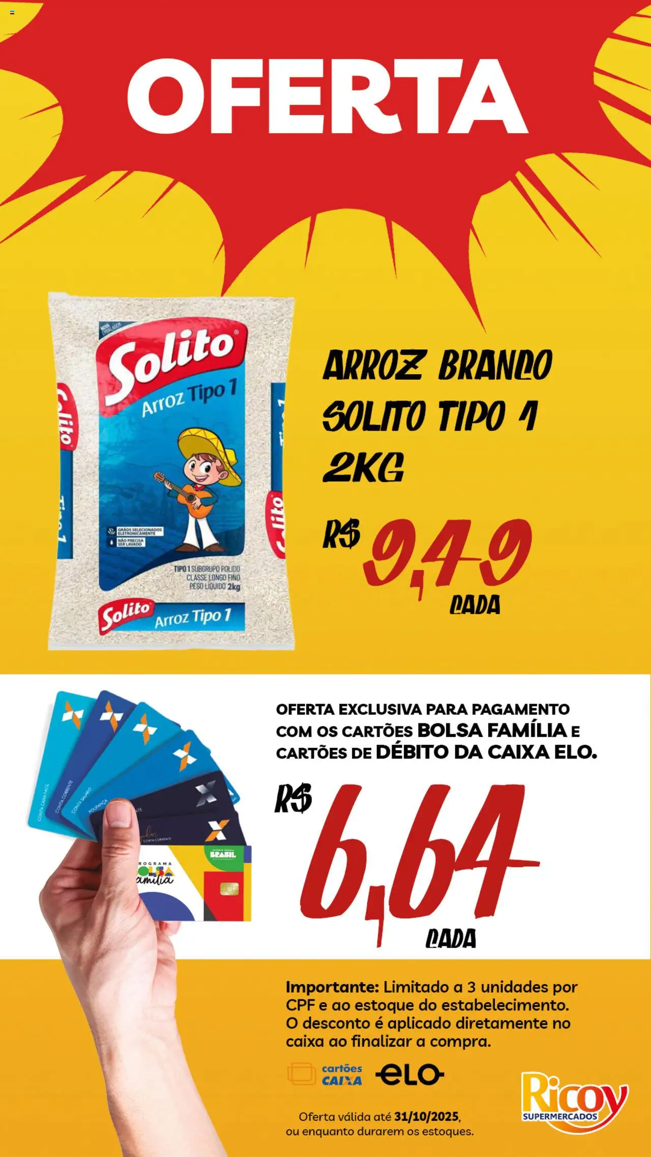 Ricoy Folheto - válido de 07.10.2025 | Página: 7 | Produtos: Caixa, Arroz, Bolsa