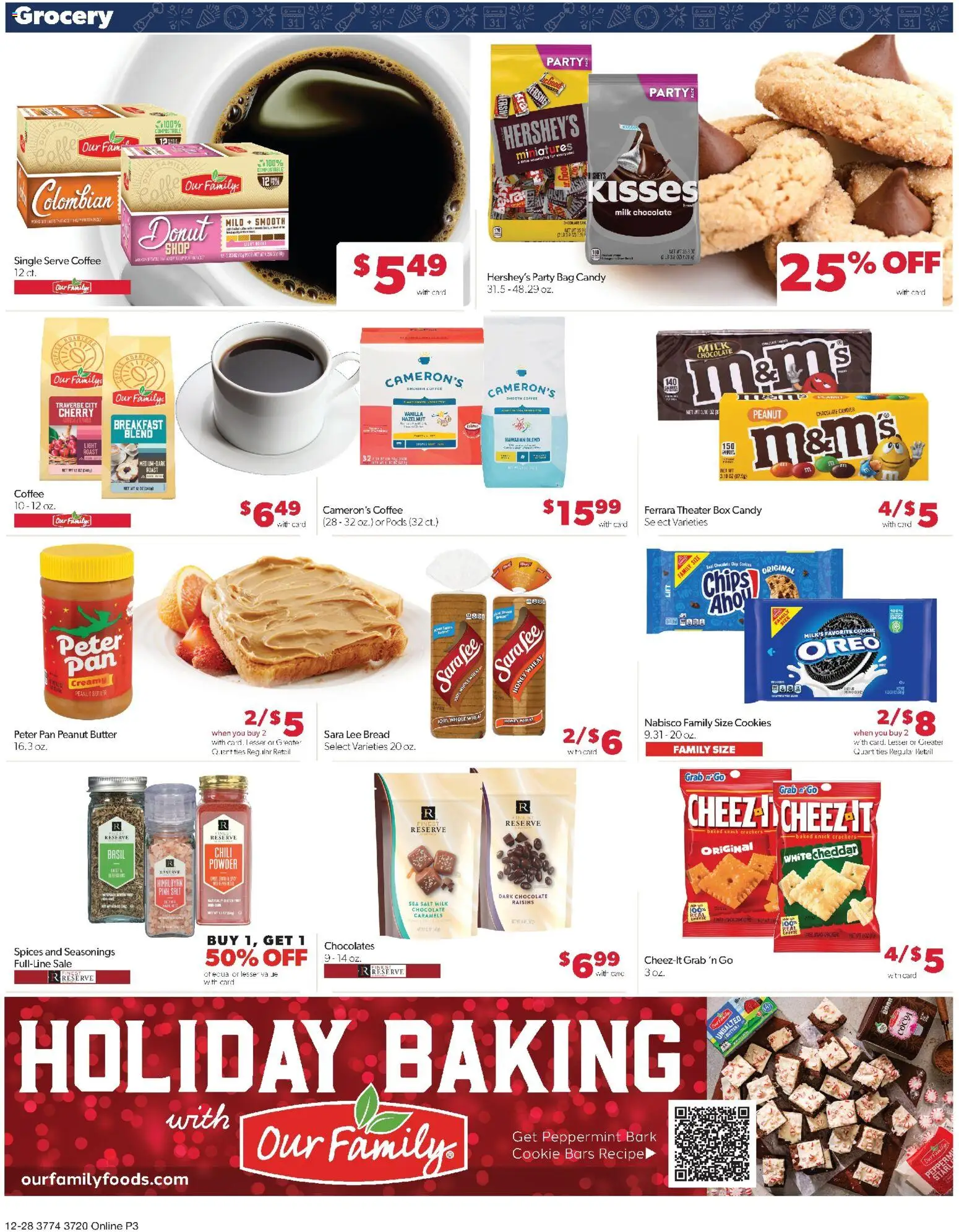 Family Fare Weekly Ad - NE - valid from 28.12.2025 | Page: 8 | Products: Peppermint, Pan, Chocolate, Raisins