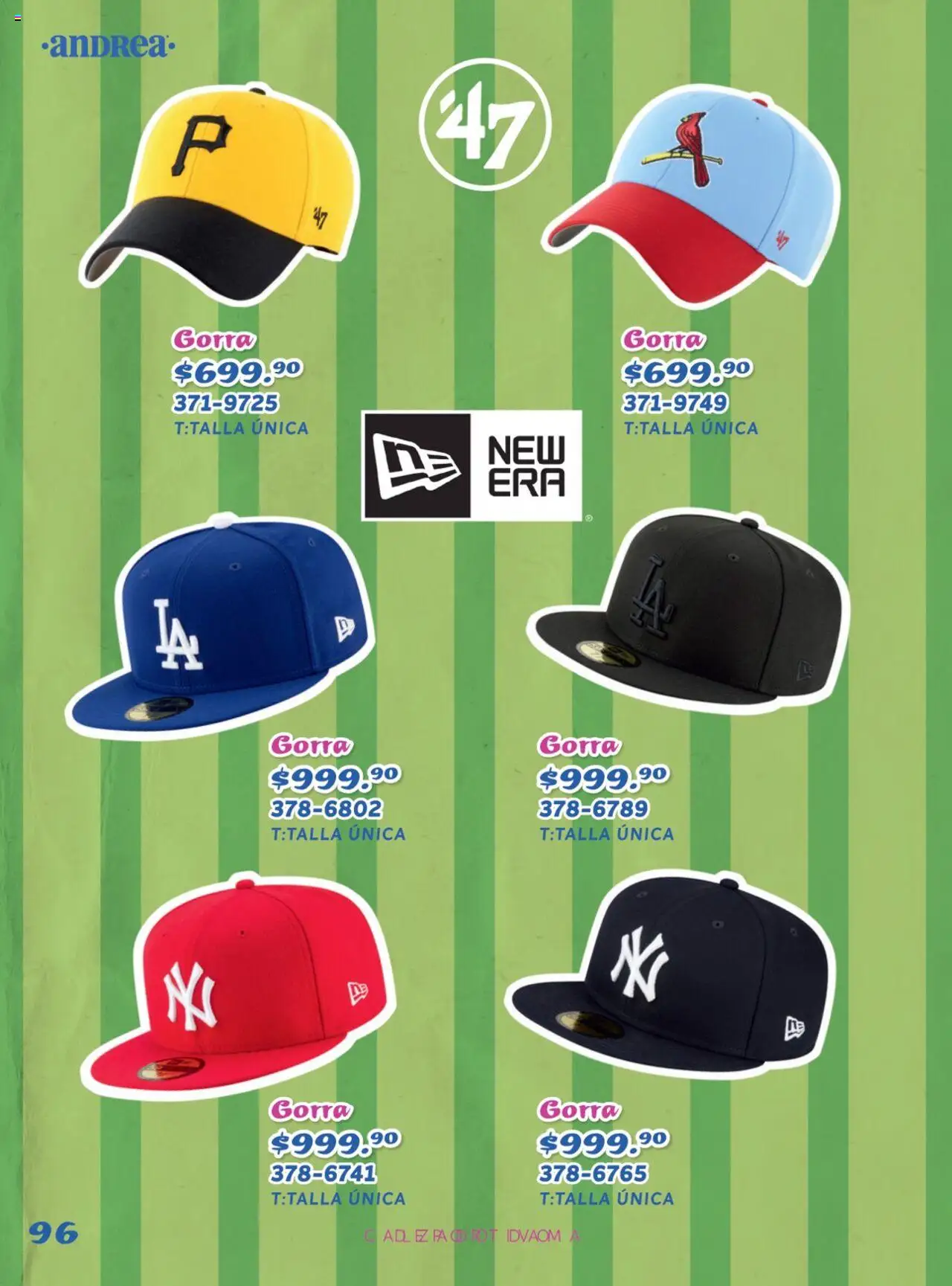 Nuevas ofertas de Andrea válidas en toda la República Mexicana desde el 27.04.2025. ¡Encuentra las mejores ofertas en Andrea catálogo Avence de Verano! | Página: 96 | Productos: Gorra