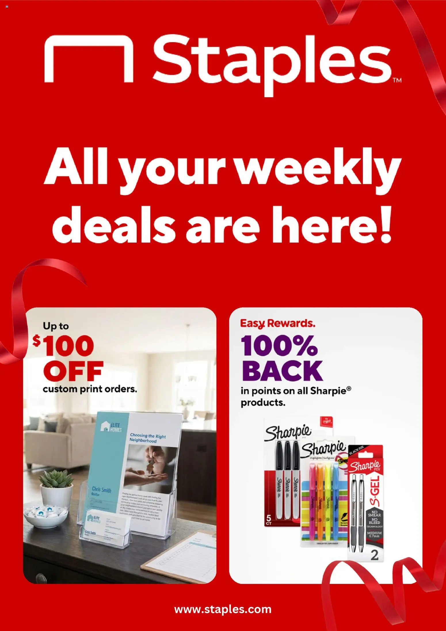 Staples Weekly Ad - valid from 18.01.2026 | Page: 1 | Products: Ink