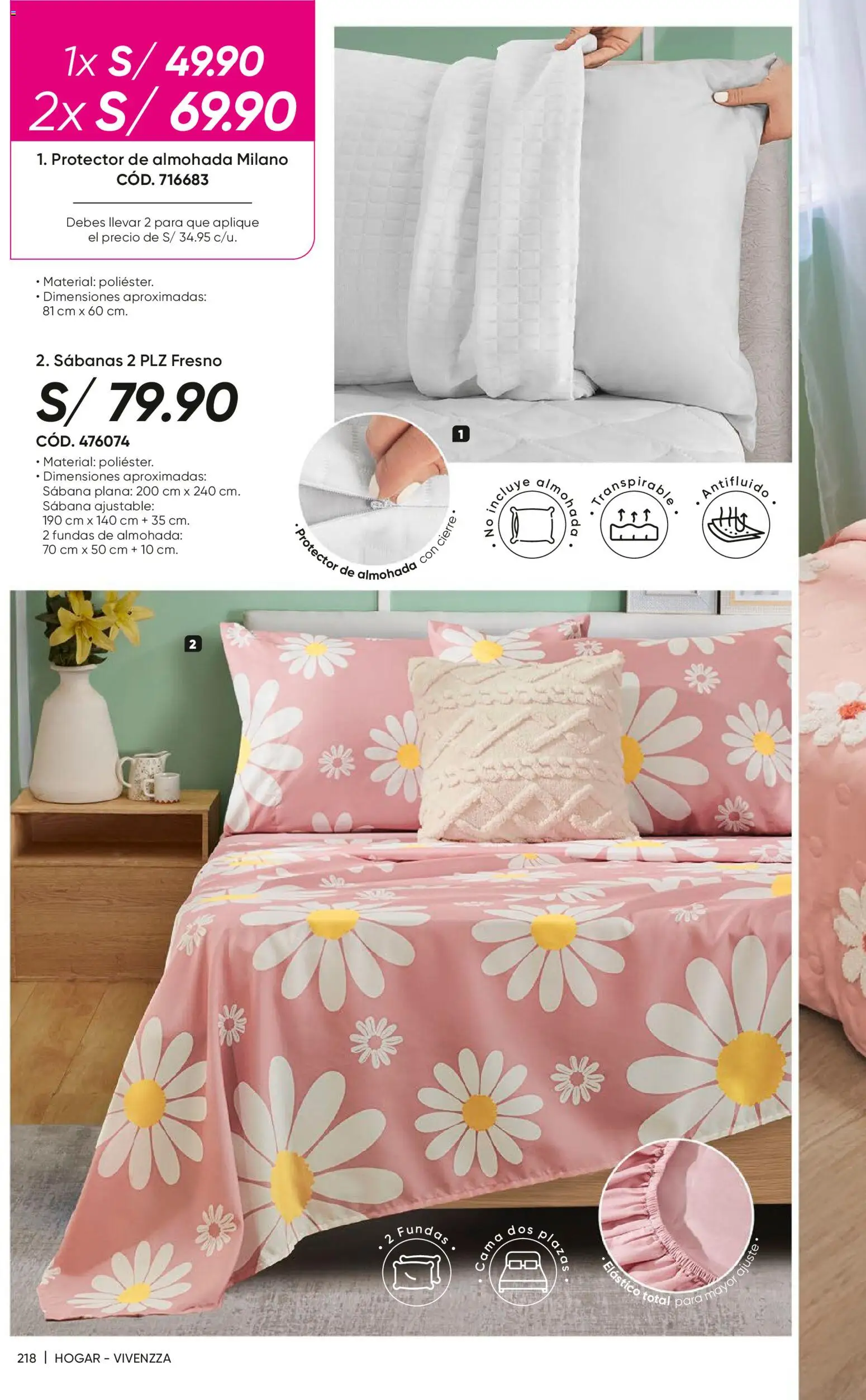 Catálogo Azzorti válido desde 26.01.2026 | Página: 219 | Productos: Cama, Almohada