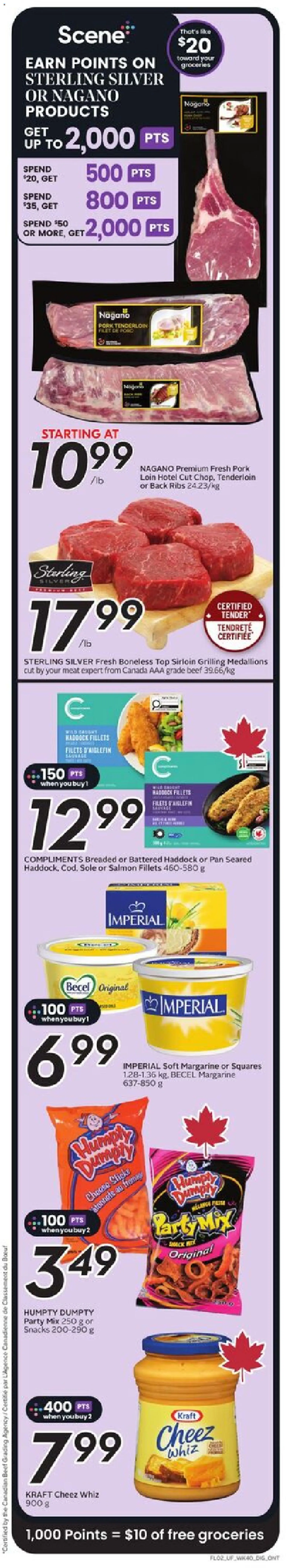 Sobeys flyer valid from 29.01.2026 | Page: 3 | Products: Beef, Cheese, Pork