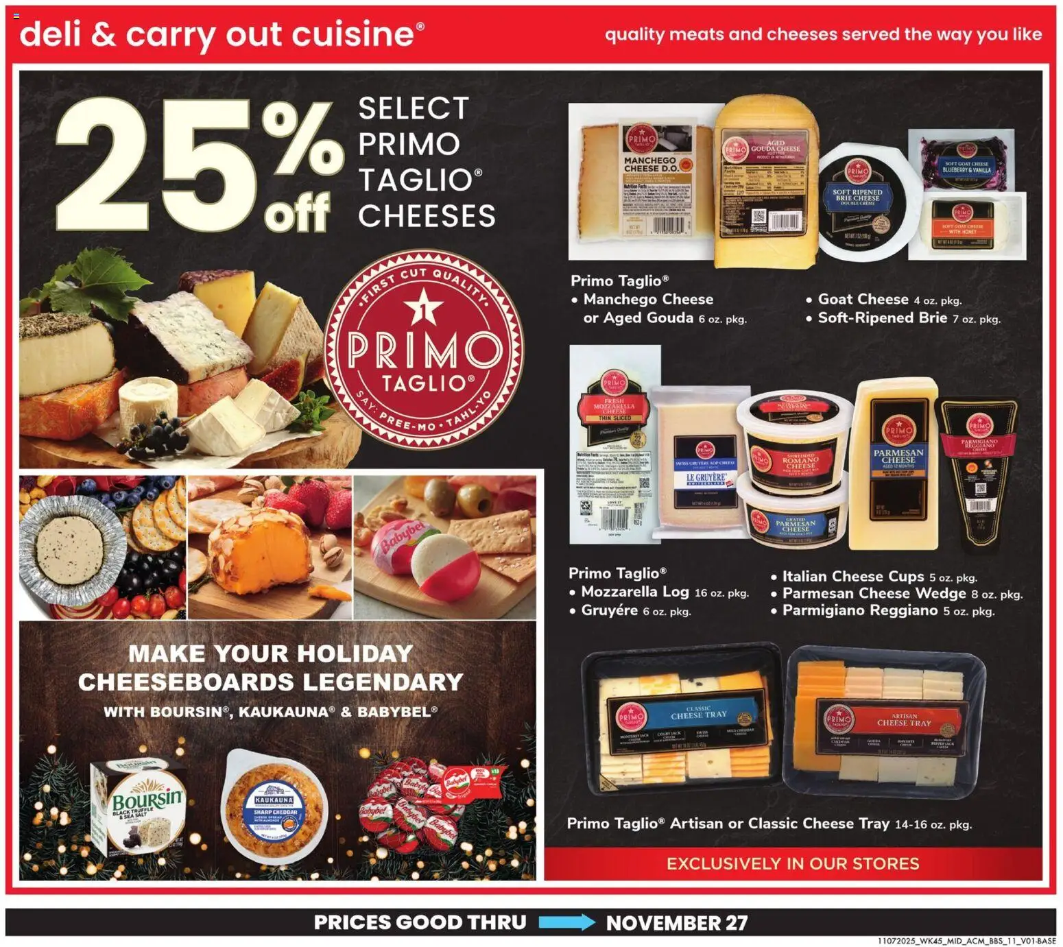 Acme Big Book of Savings - valid from 07.11.2025 | Page: 11 | Products: Cheese, Salt