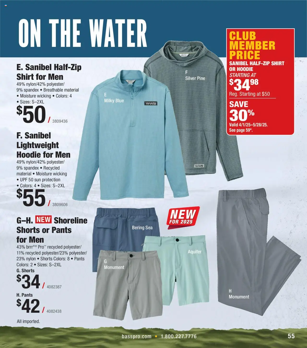 Cabela's Northern Angler 25 - valid from 27.03.2025 | Page: 55 | Products: Hoodie, Pants, Shorts, Water