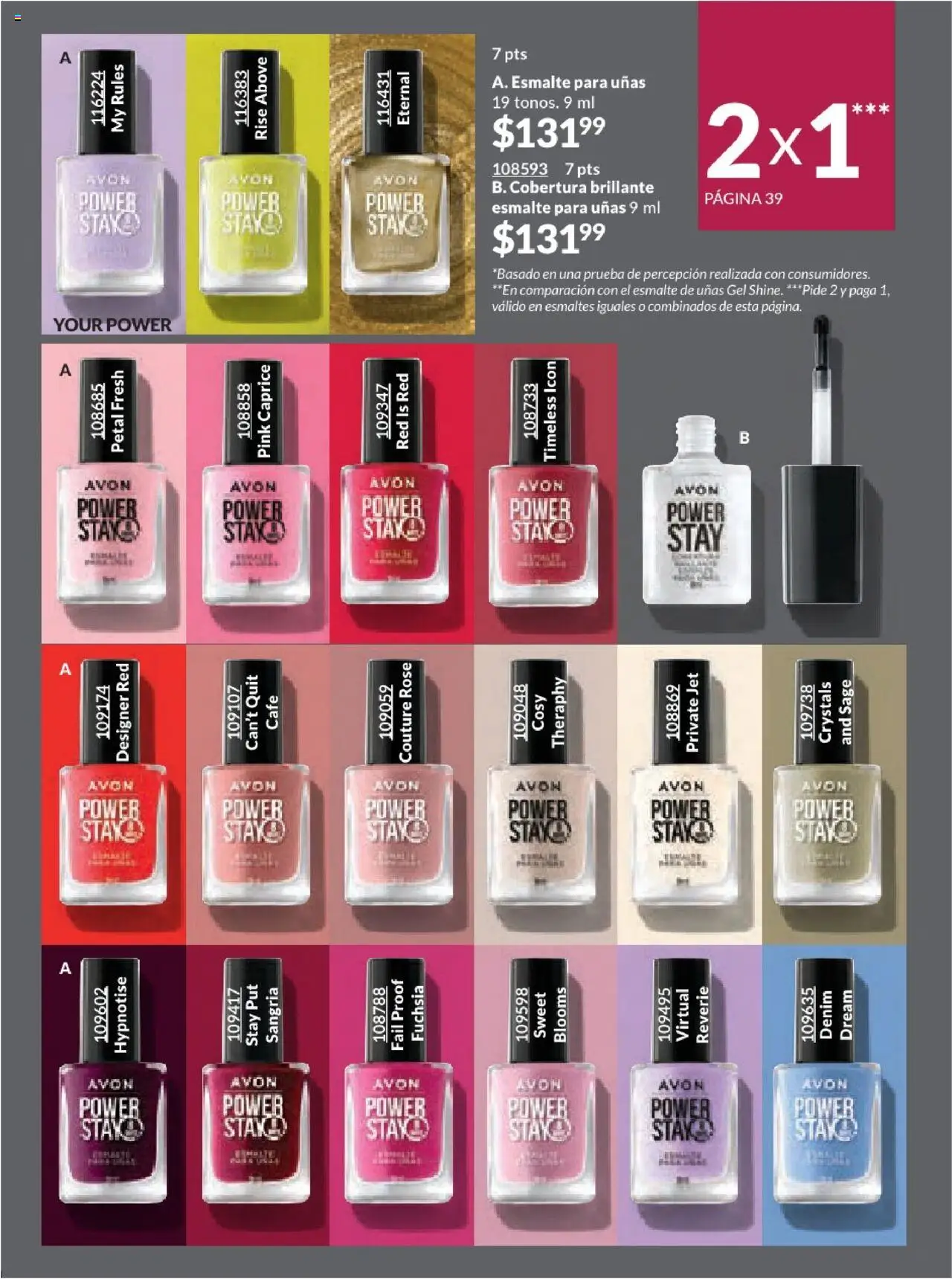 Nuevas ofertas de AVON válidas en toda la República Mexicana desde el 17.03.2025. ¡Encuentra las mejores ofertas en AVON campaña 7 2025! | Página: 41 | Productos: Café, Esmalte de uñas
